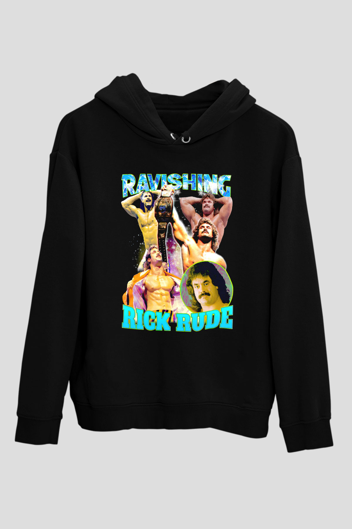 Rick Rude Siyah Unisex Hoodie
