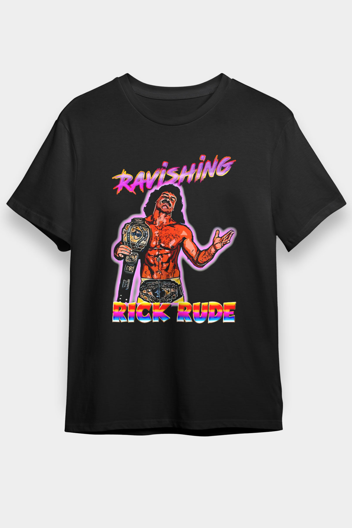 Rick Rude Siyah Unisex Tişört