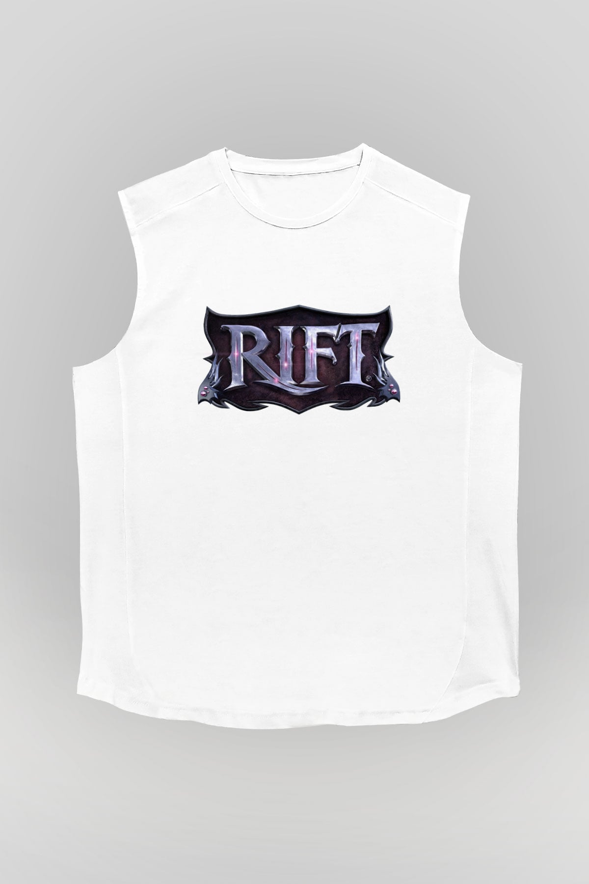 Rift Beyaz Unisex Kolsuz Tişört