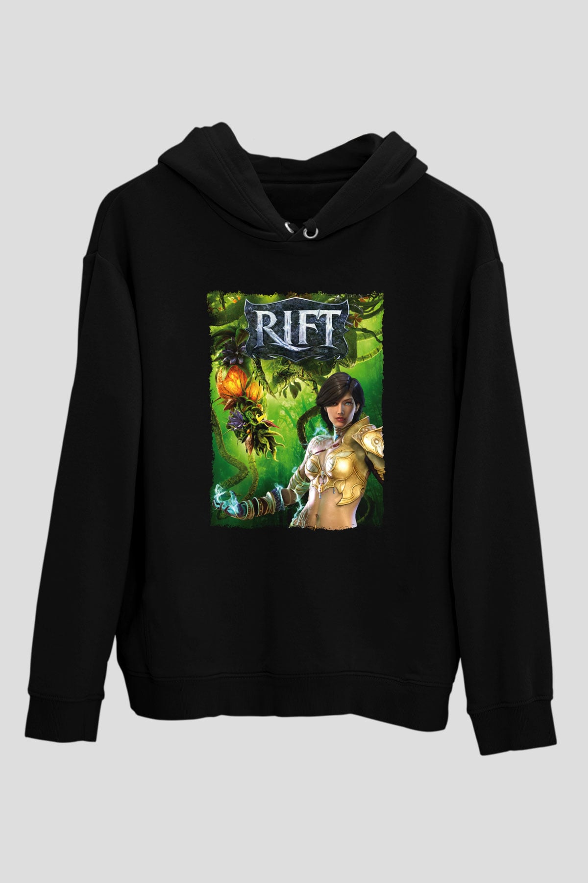 Rift Siyah Unisex Hoodie