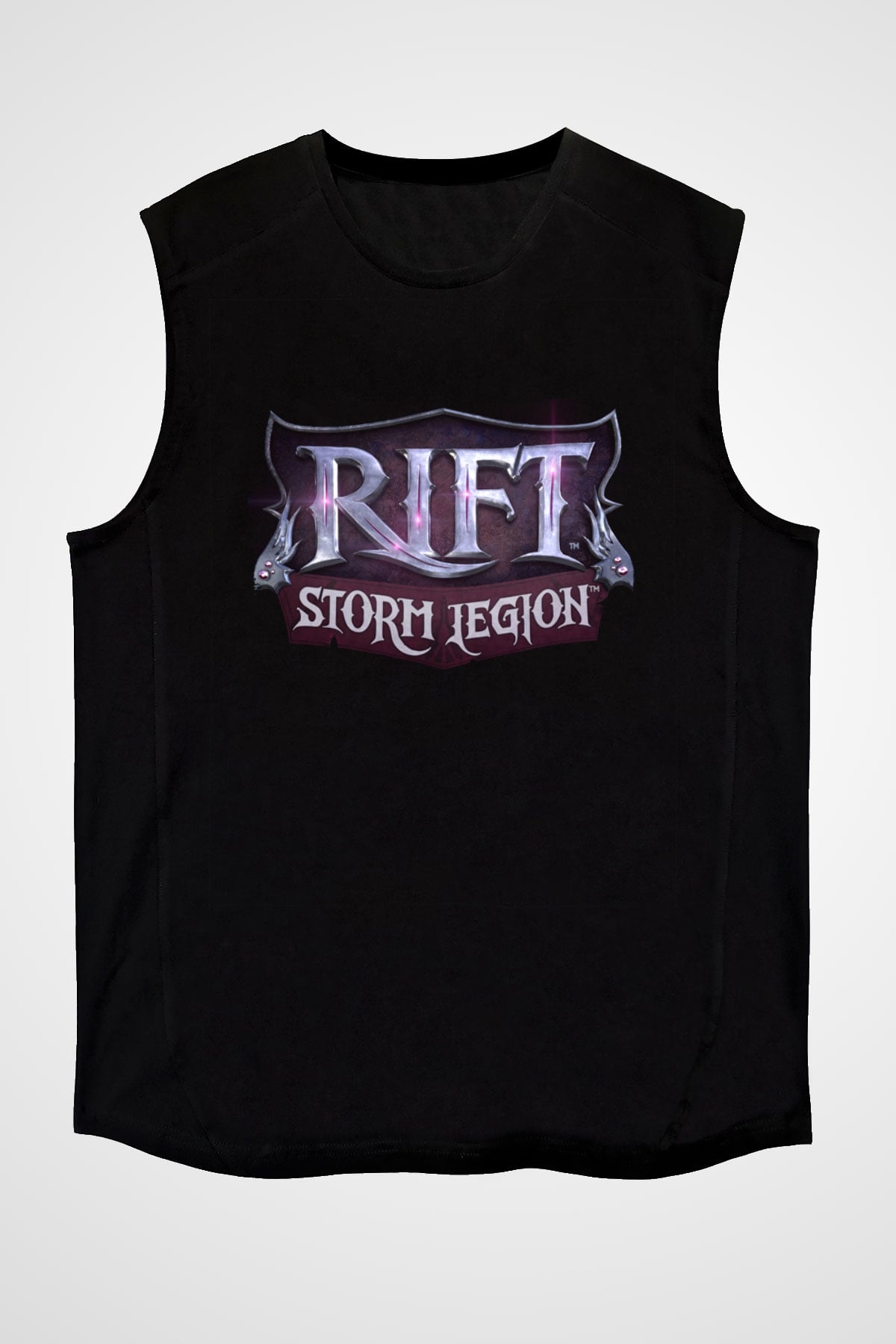 Rift Siyah Unisex Kolsuz Tişört