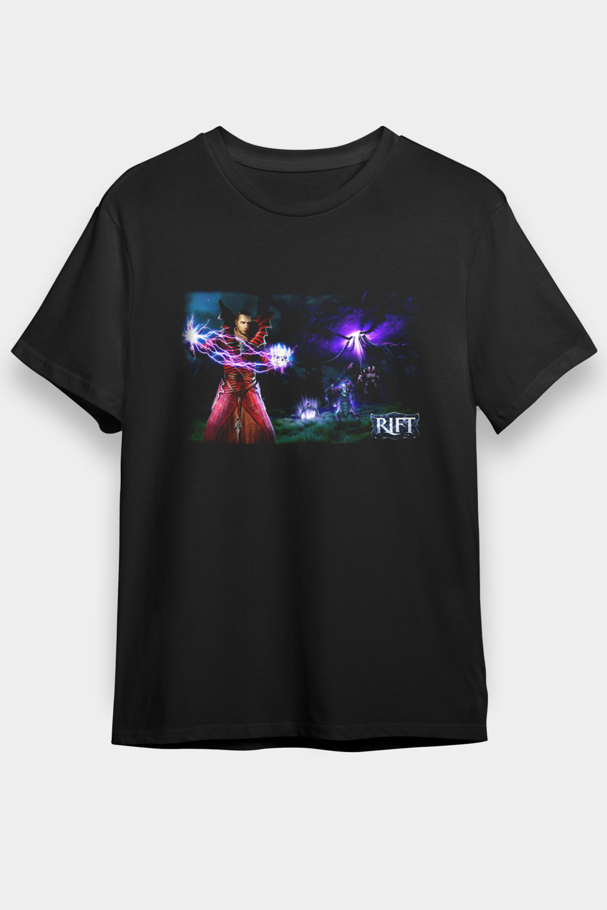 Rift Siyah Unisex Tişört T-Shirt