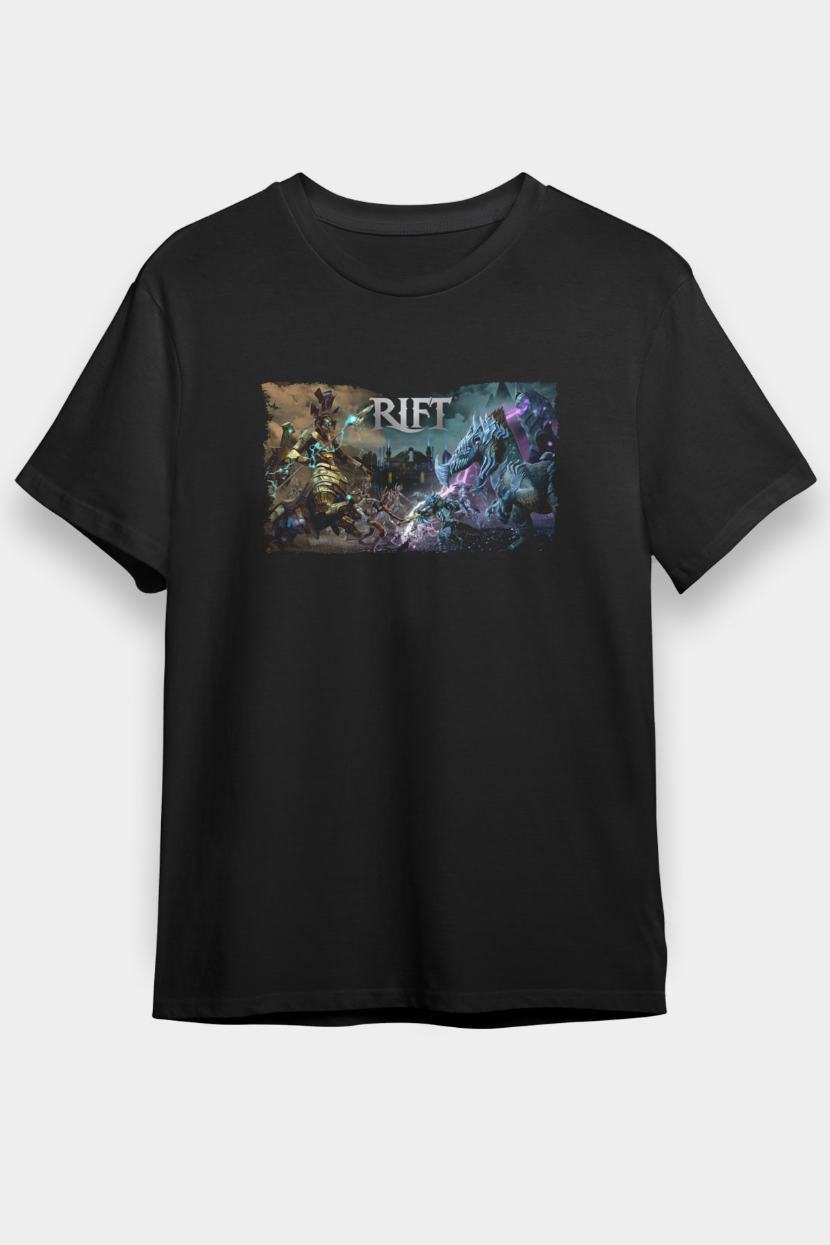 Rift Black Unisex Graphic Tee - STREETWEAR