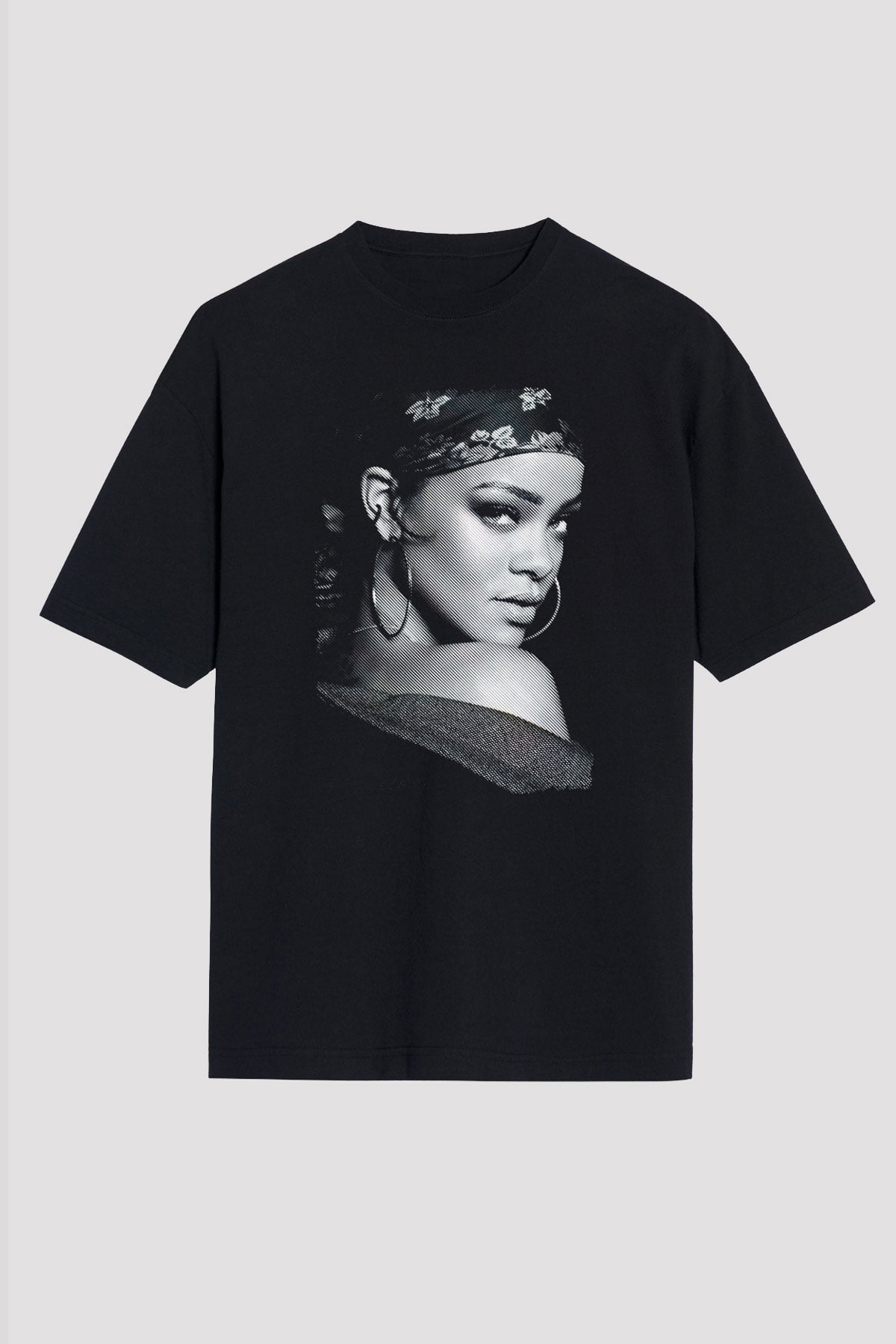 Rihanna Siyah Unisex Tişört T-Shirt - TişörtFabrikası
