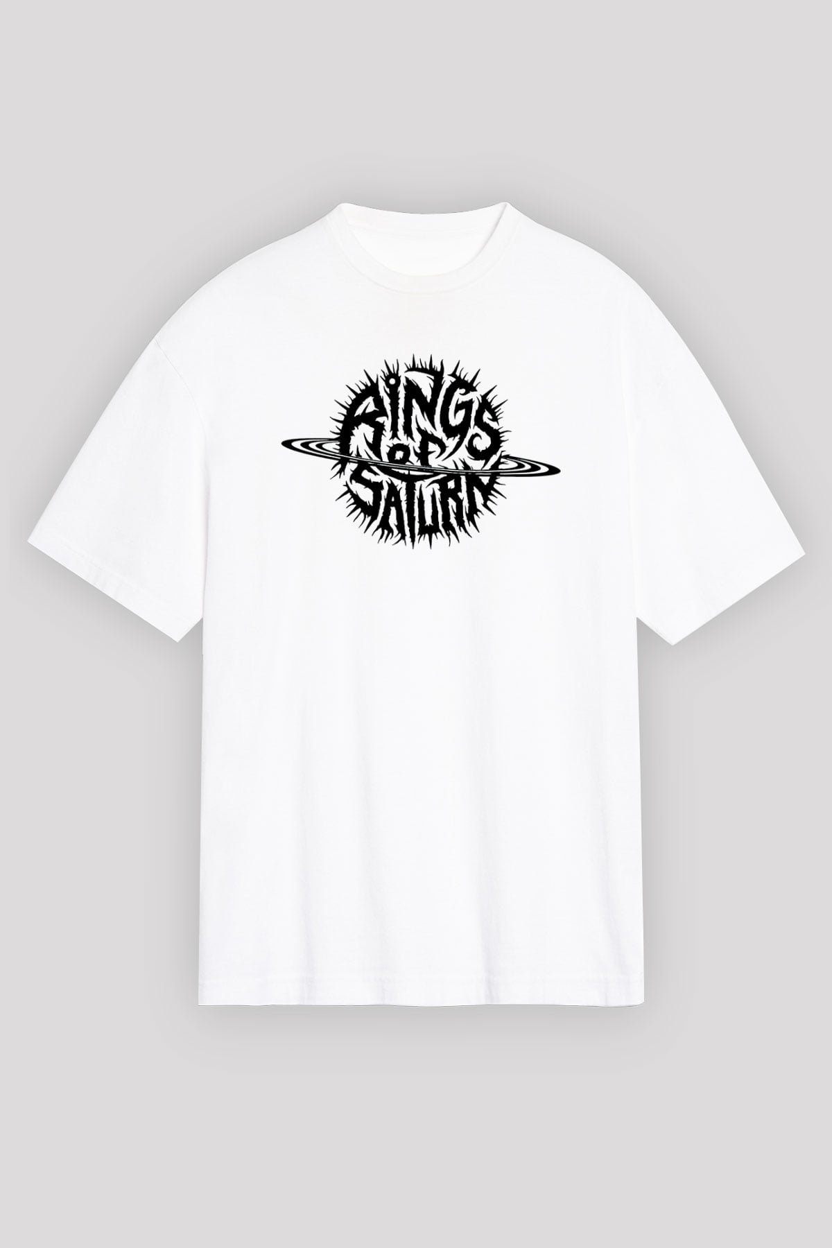 Rings of Saturn Beyaz Unisex Oversize Tişört T-Shirt