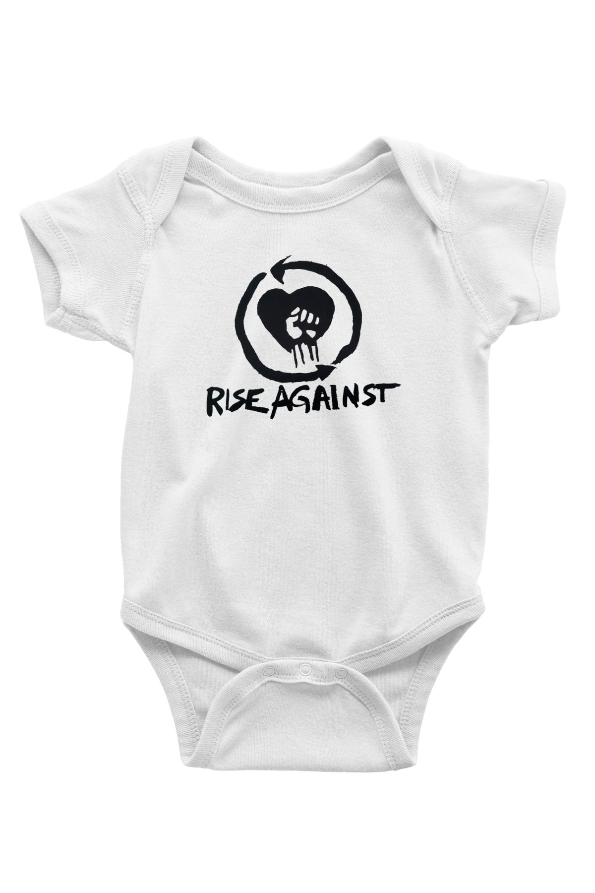 Rise Against Beyaz Bebek Body - Zıbın