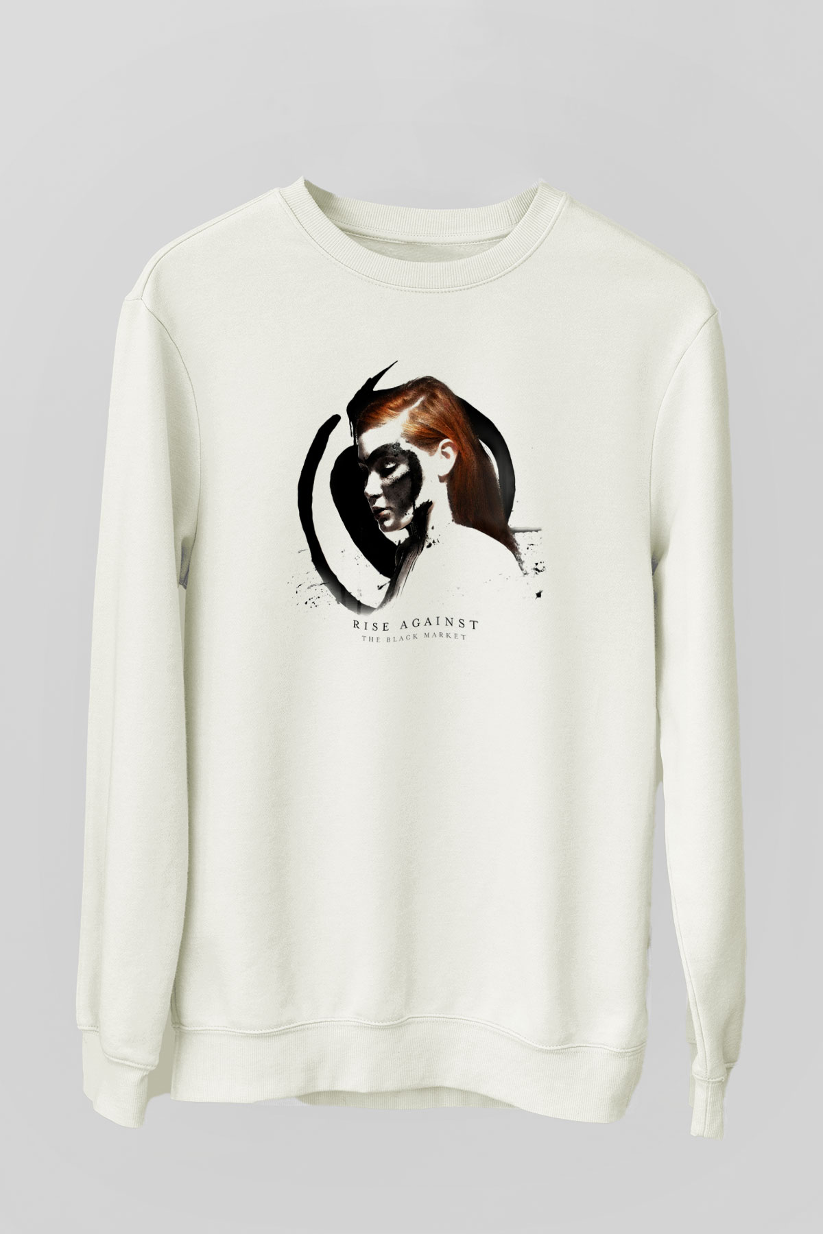Rise Against Beyaz Unisex Sweatshirt
