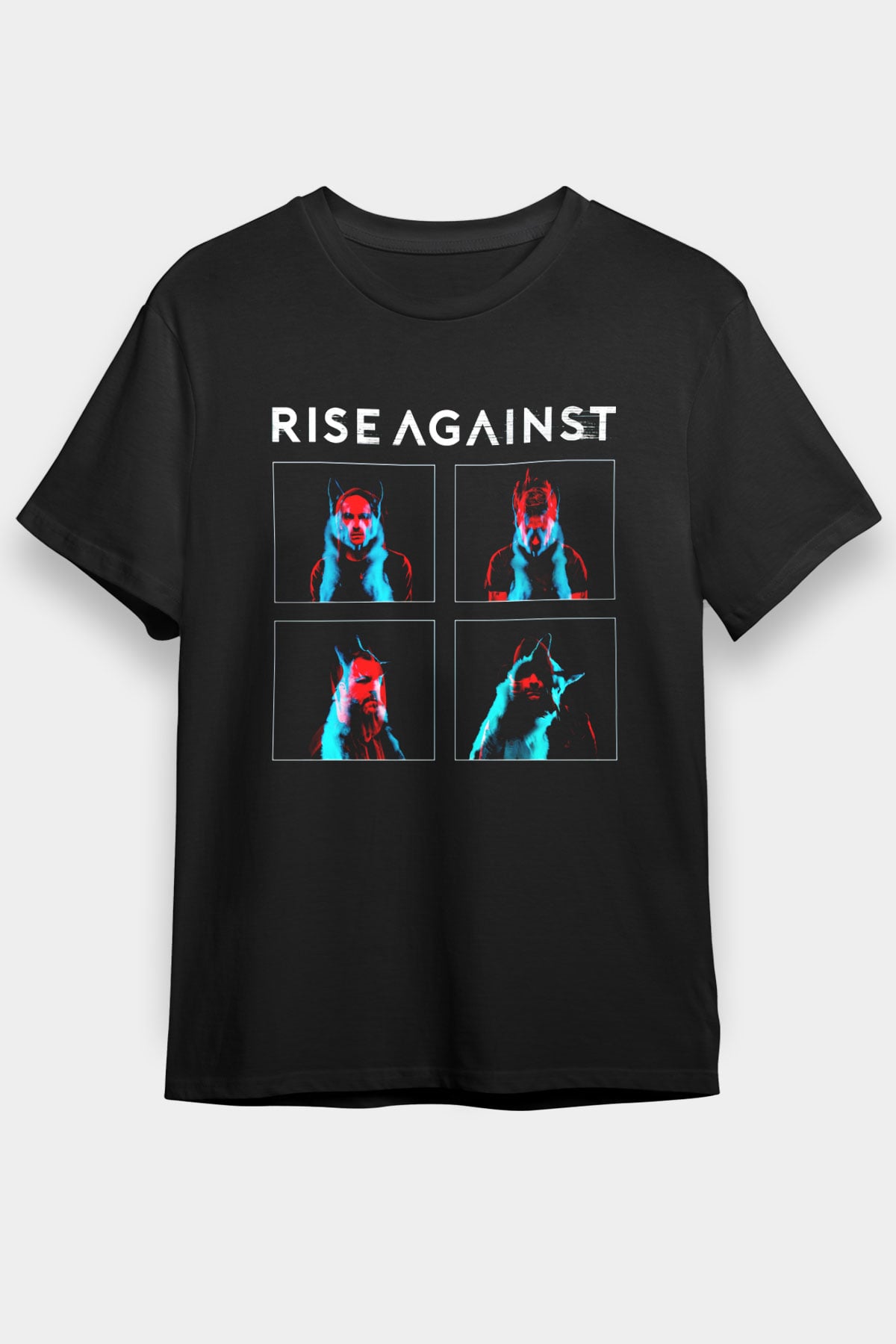 Rise Against Siyah Unisex Tişört T-Shirt - TişörtFabrikası