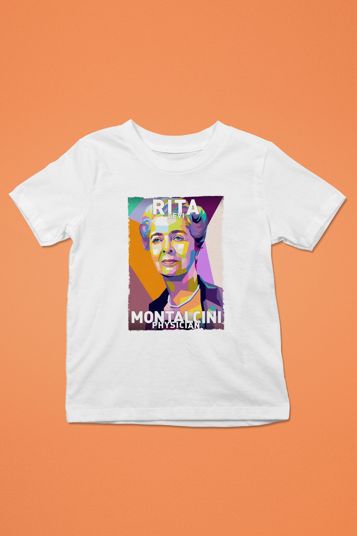 Rita Levi Montalcini Baskılı Unisex Beyaz Çocuk Tişörtü - Tshirt