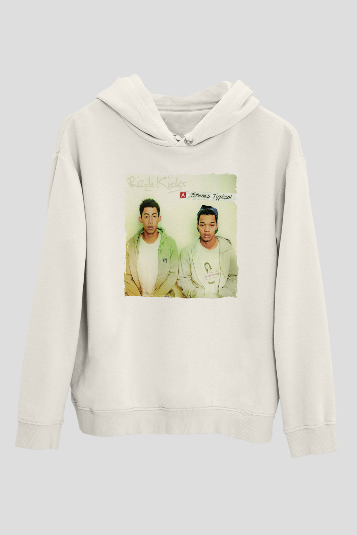 Rizzle Kicks Beyaz Unisex Kapüşonlu Sweatshirt