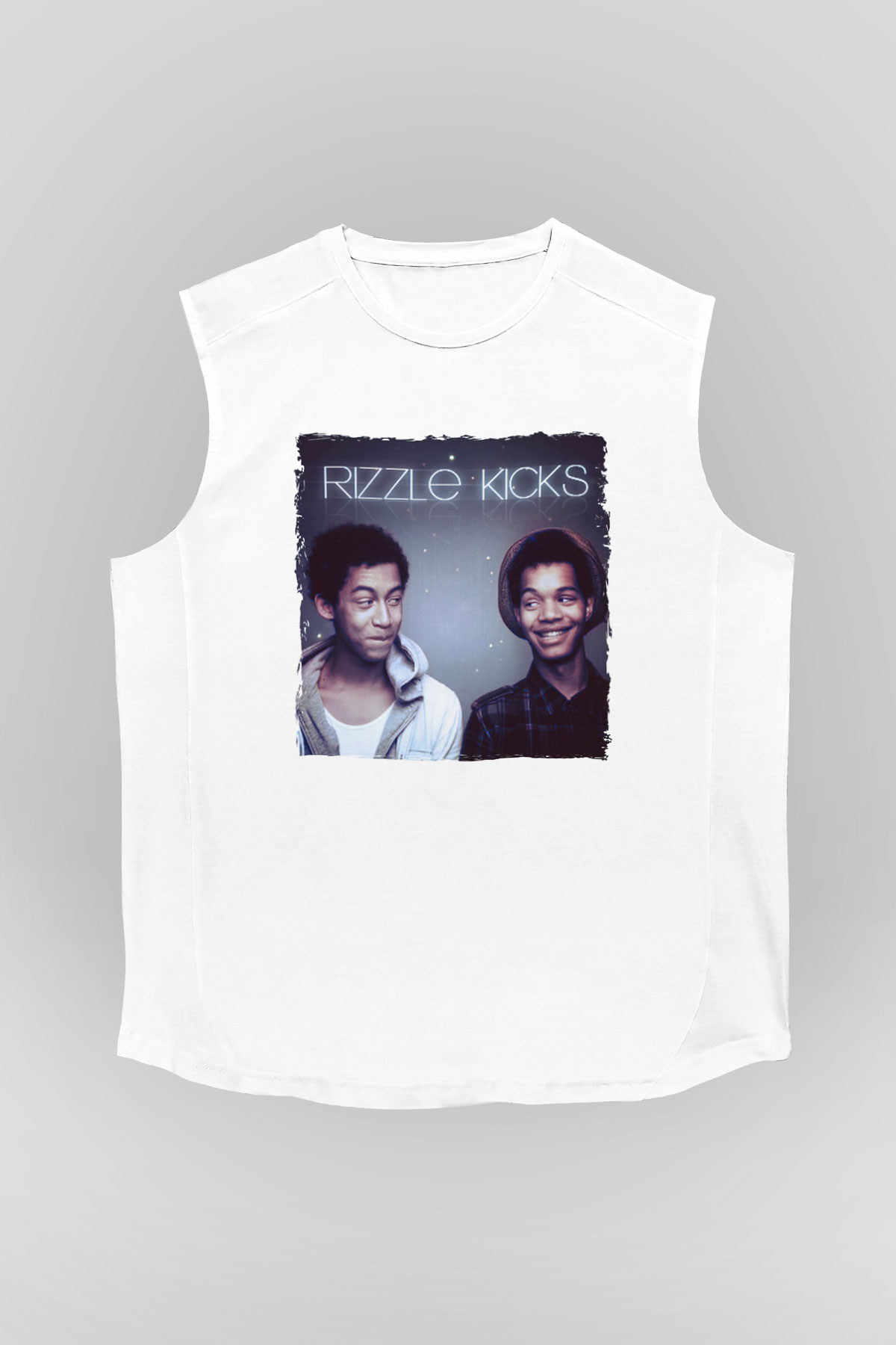 Rizzle Kicks Beyaz Unisex Kolsuz Tişört