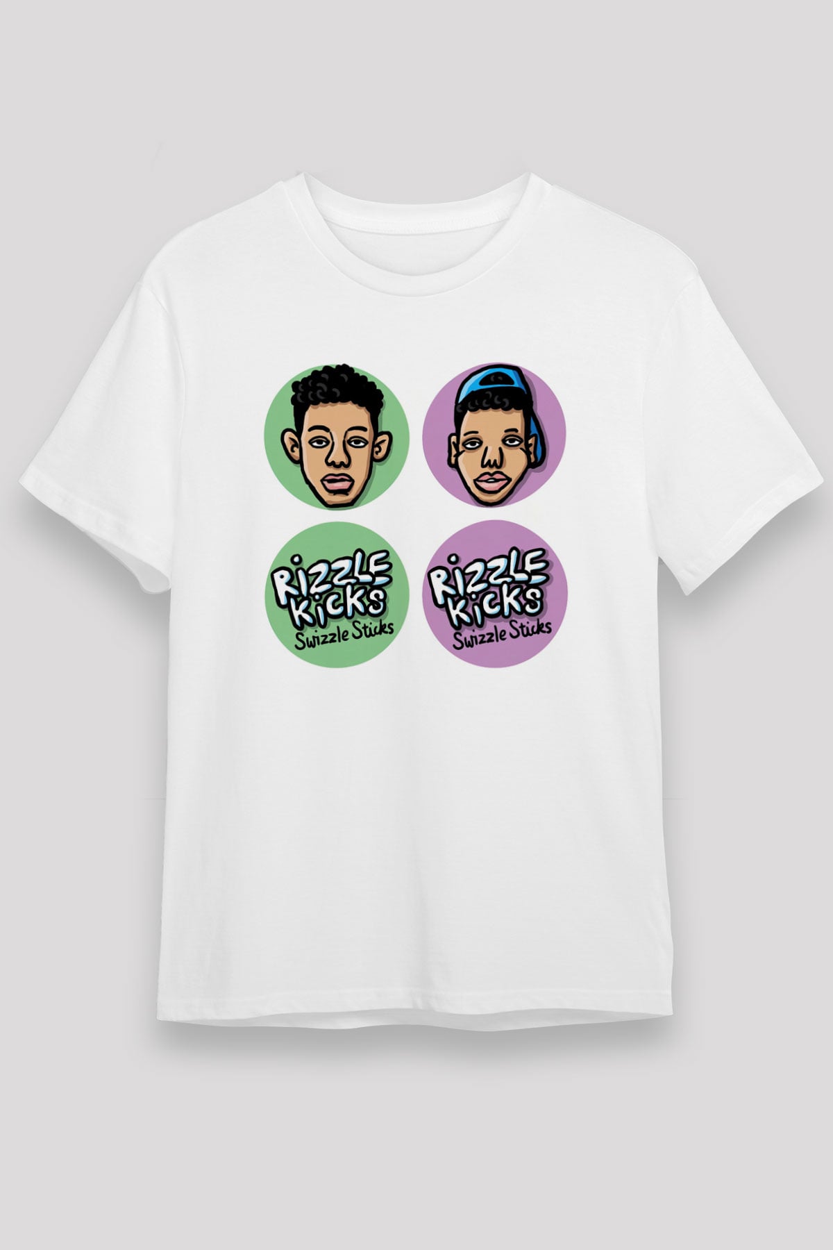 Rizzle Kicks Beyaz Unisex Tişört T-Shirt - TişörtFabrikası