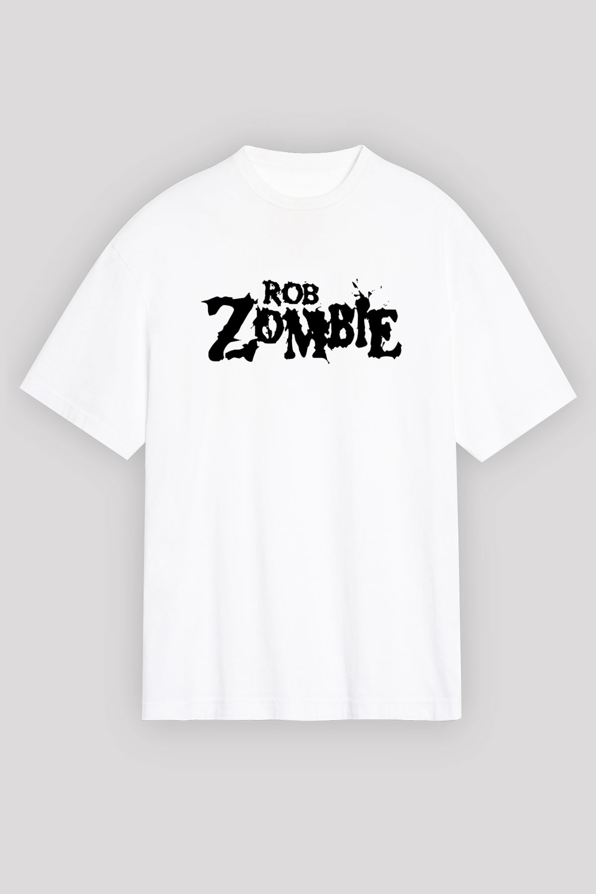 Rob Zombie Beyaz Unisex Oversize Tişört T-Shirt