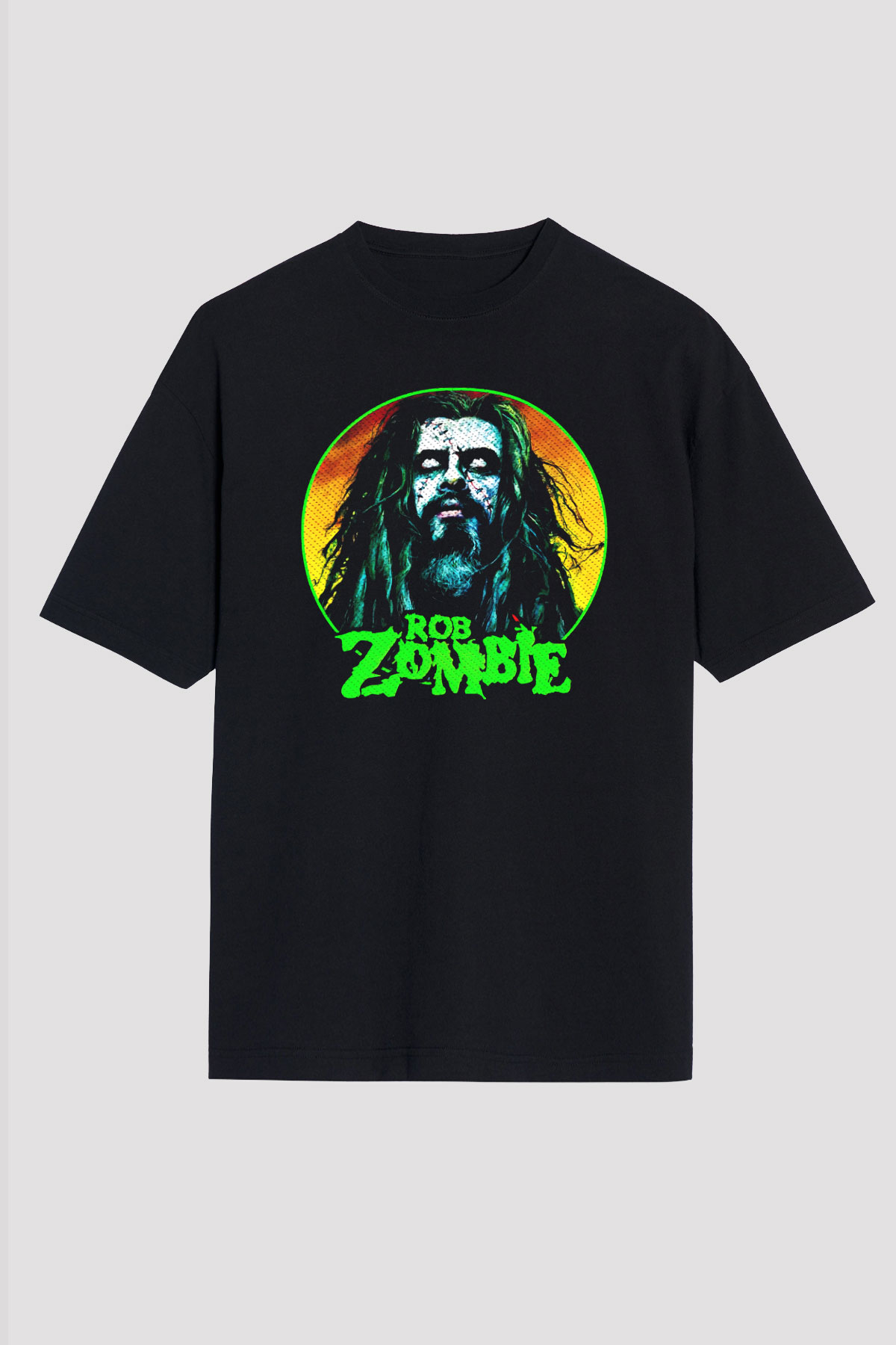 Rob Zombie Siyah Unisex Oversize Tişört T-Shirt