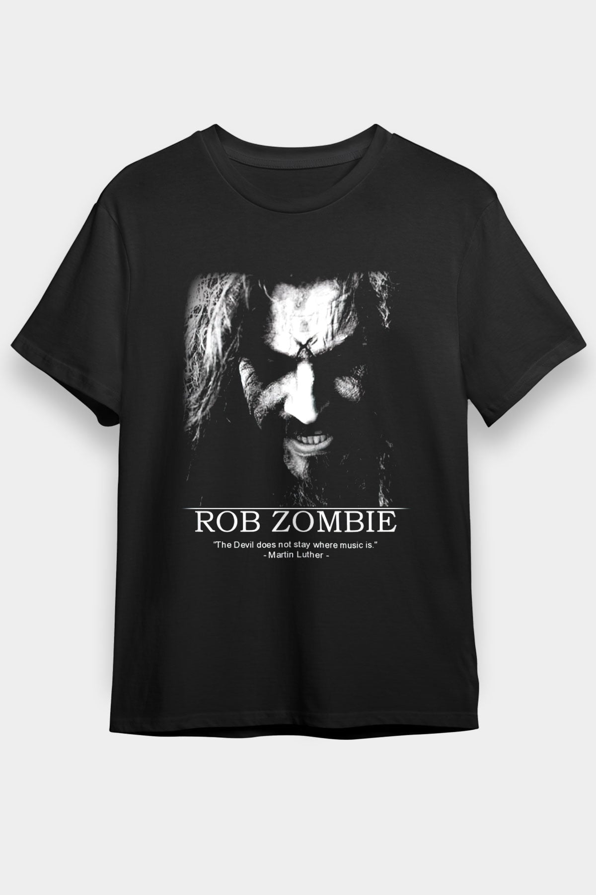 Rob Zombie Siyah Unisex Tişört T-Shirt - TişörtFabrikası