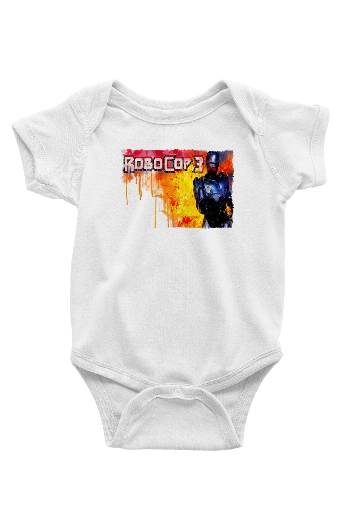 RoboCop Beyaz Bebek Body - Zıbın