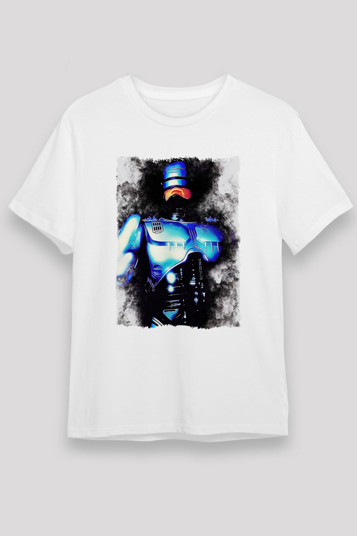 RoboCop Beyaz Unisex Tişört T-Shirt