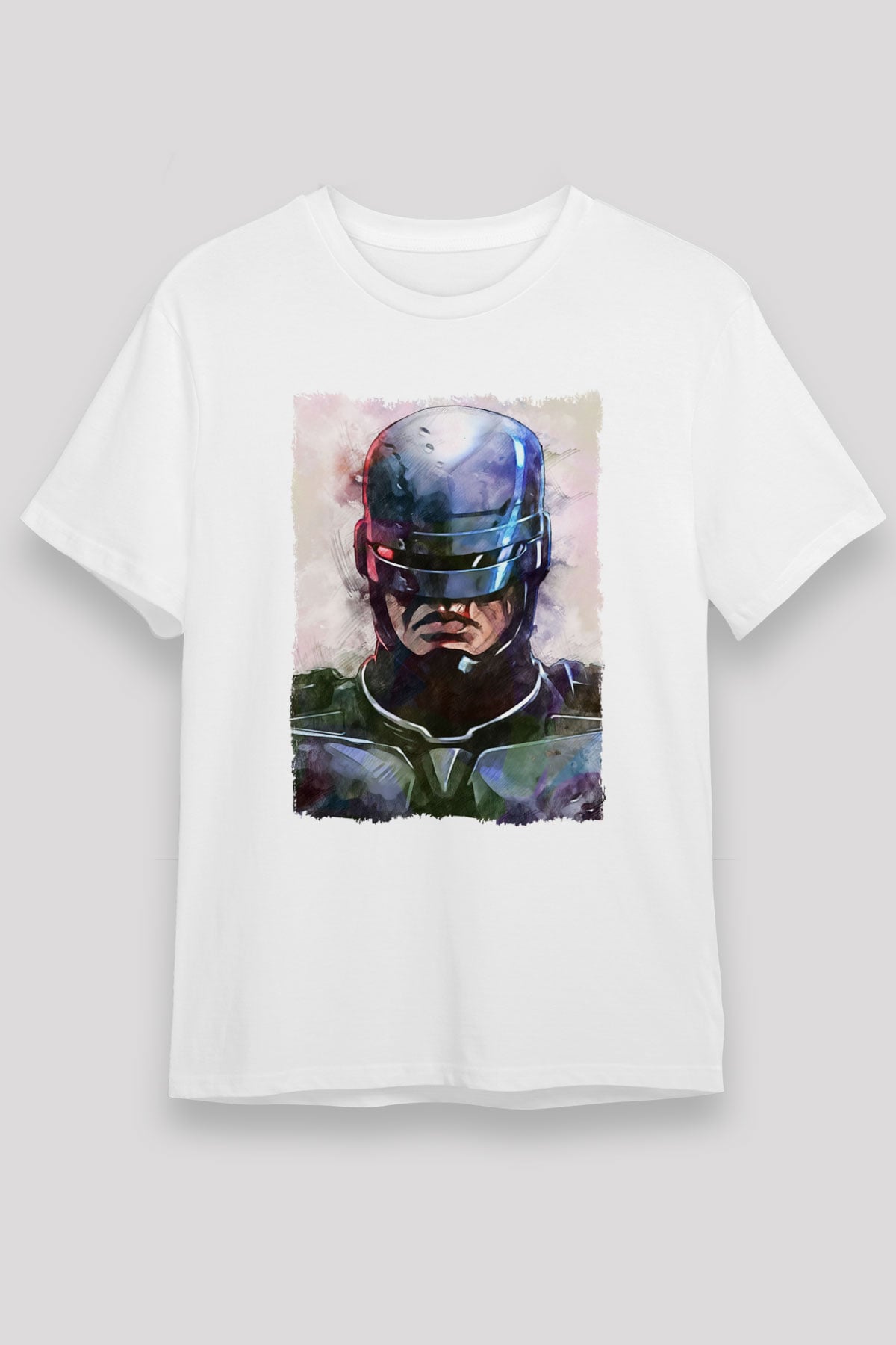 RoboCop Beyaz Unisex Tişört T-Shirt