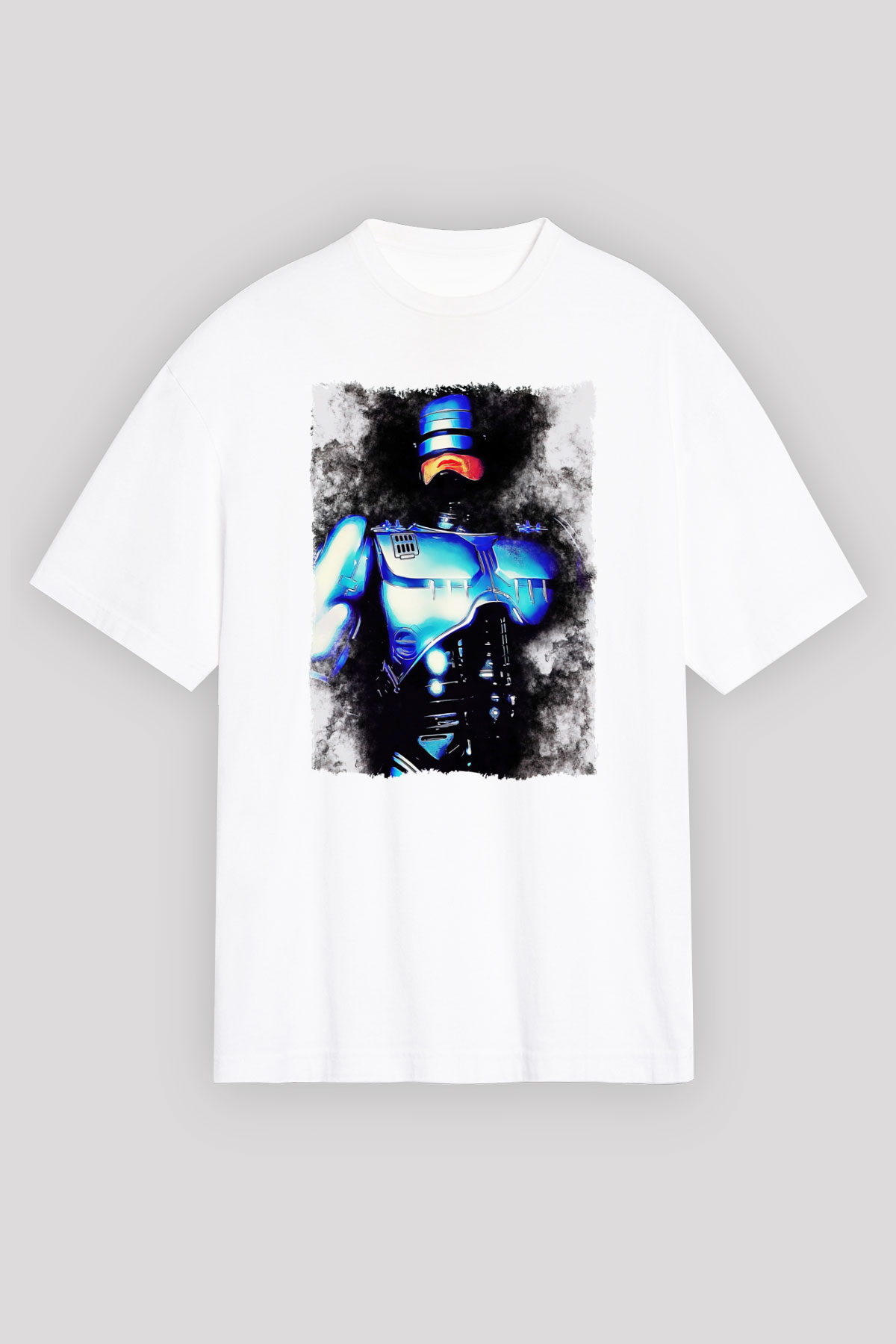 RoboCop Beyaz Unisex Tişört T-Shirt