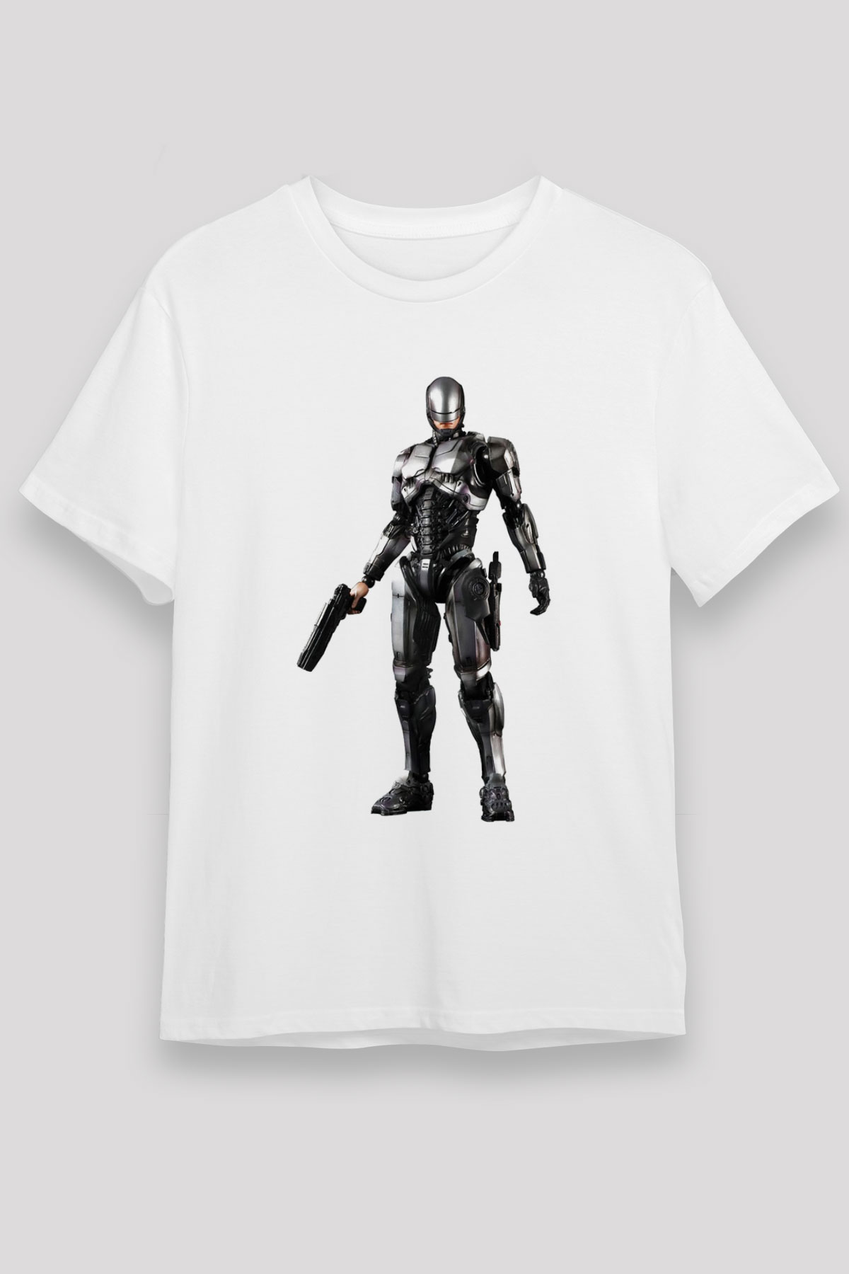 RoboCop Beyaz Unisex Tişört T-Shirt