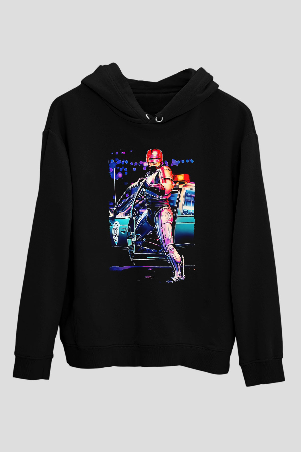 RoboCop Siyah Unisex Hoodie