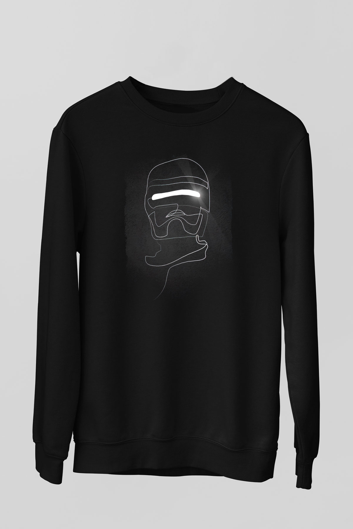 RoboCop Siyah Unisex Sweatshirt