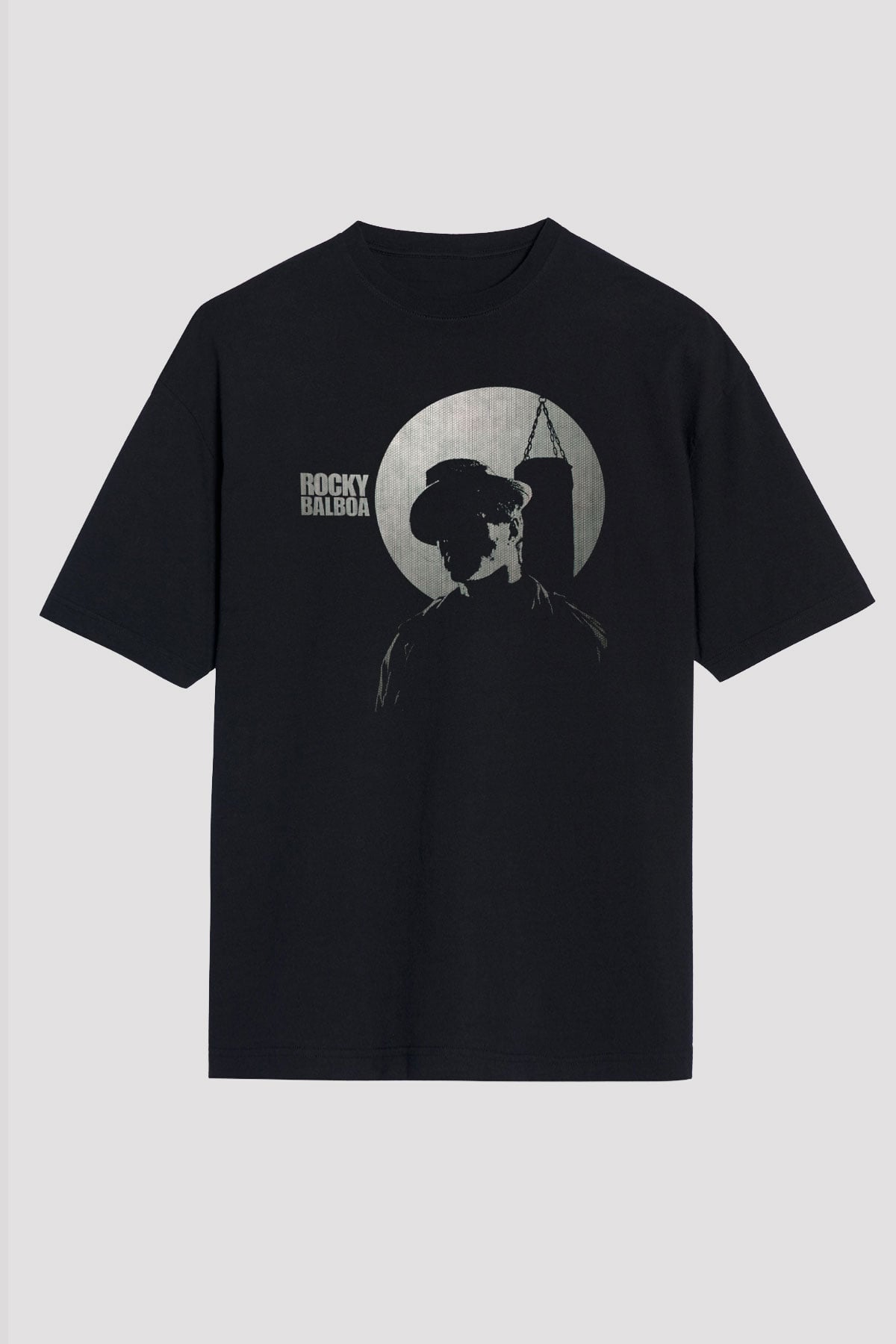 Rocky Siyah Unisex Oversize Tişört T-Shirt