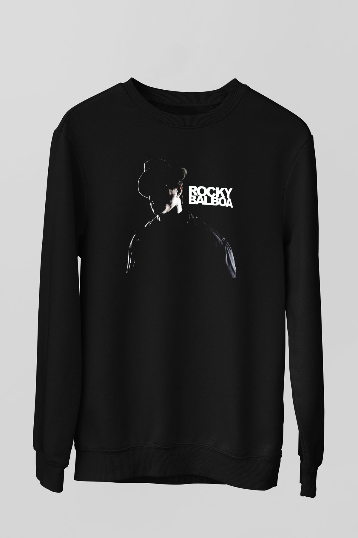 Rocky Siyah Unisex Sweatshirt