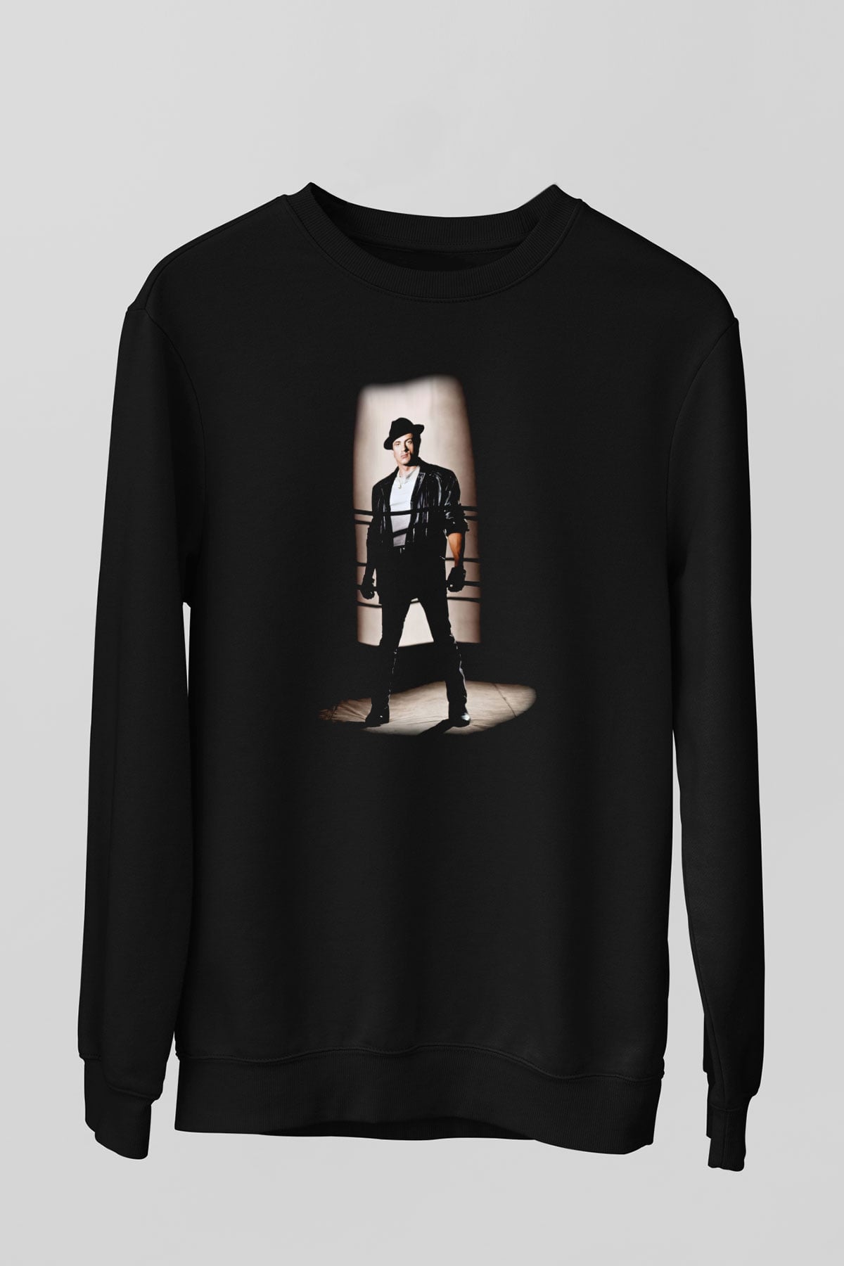 Rocky Siyah Unisex Sweatshirt