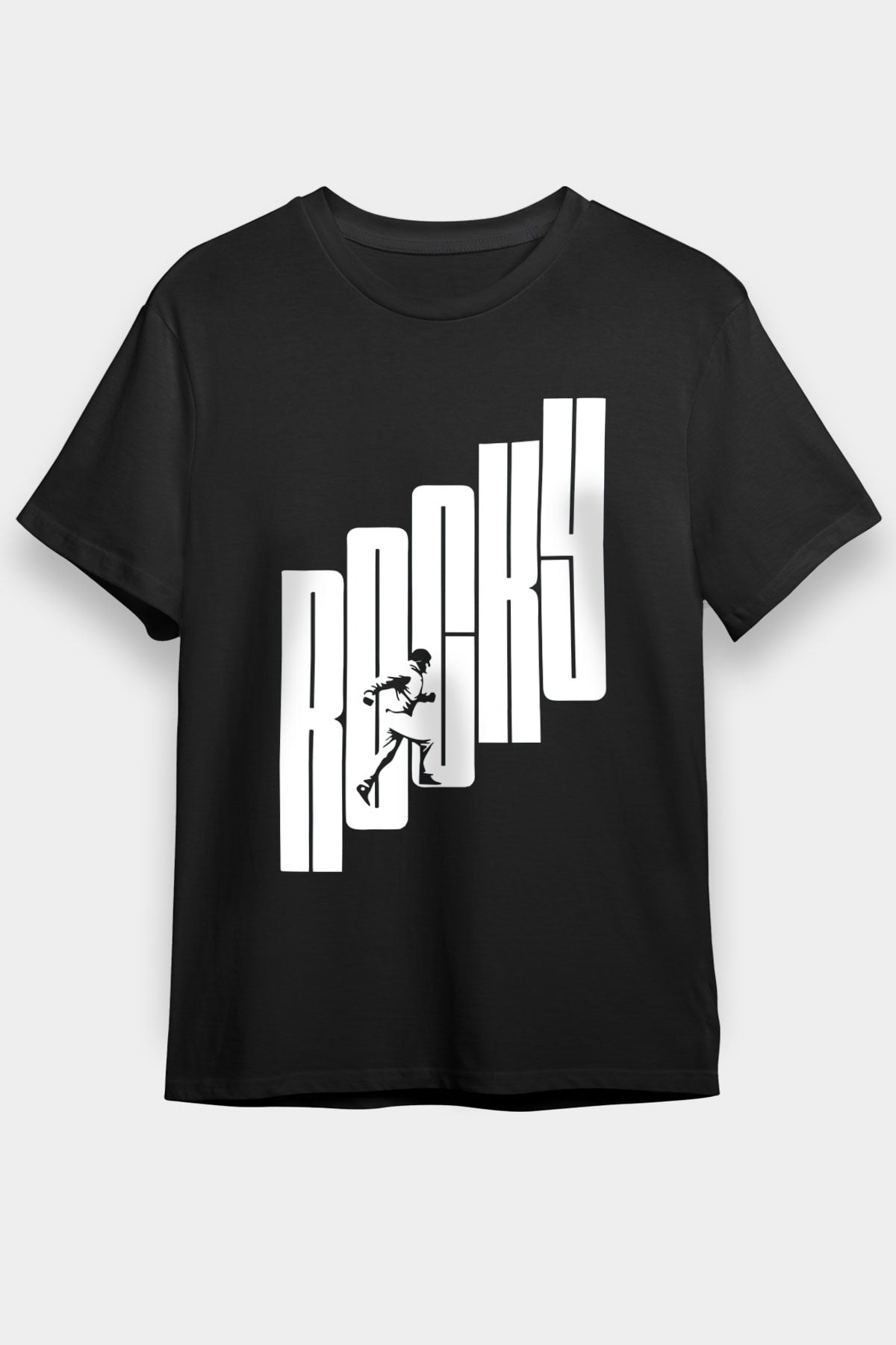 Rocky Siyah Unisex Tişört T-Shirt