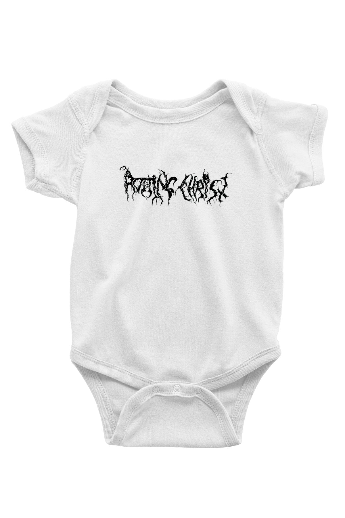 Rotting Christ Baskılı Beyaz Unisex Bebek Body - Zıbın