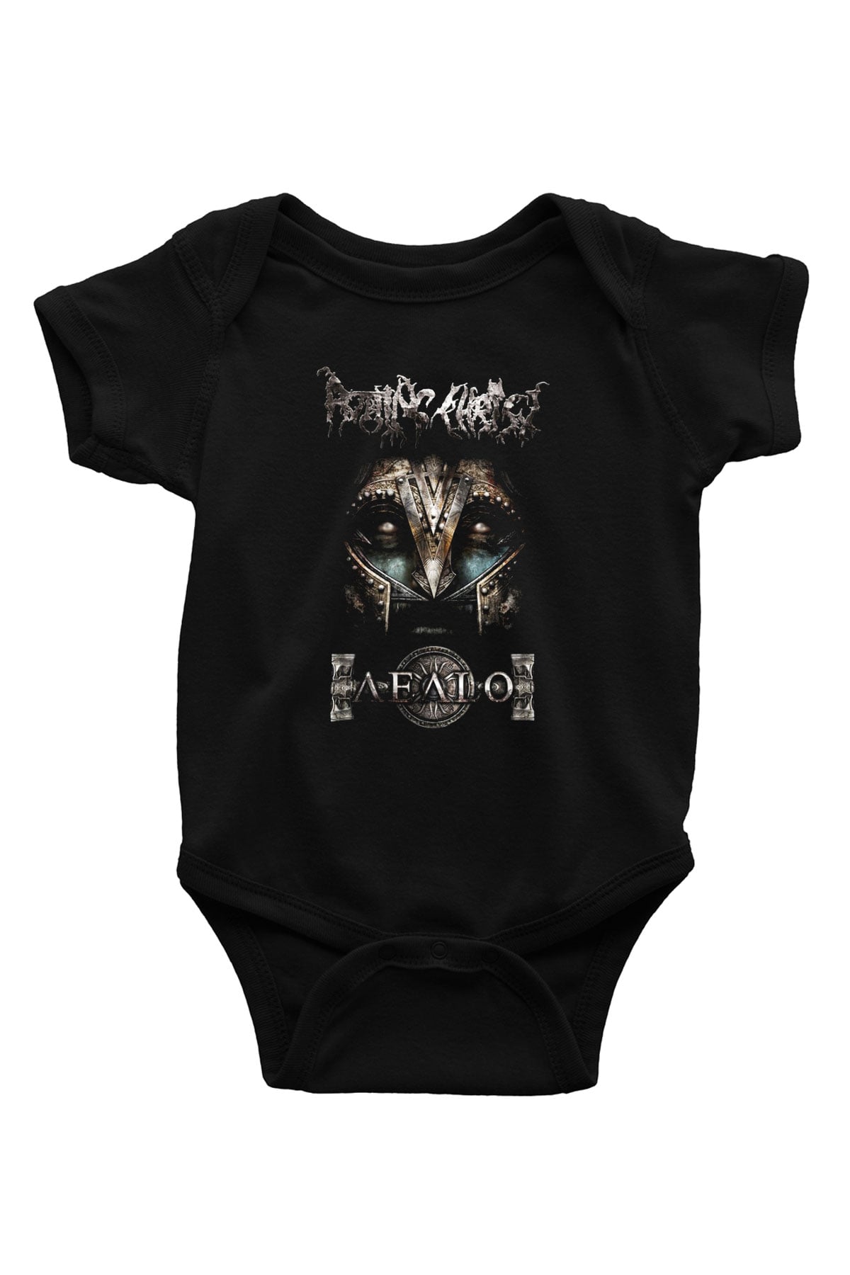 Rotting Christ Baskılı Siyah Bebek Body - Zıbın
