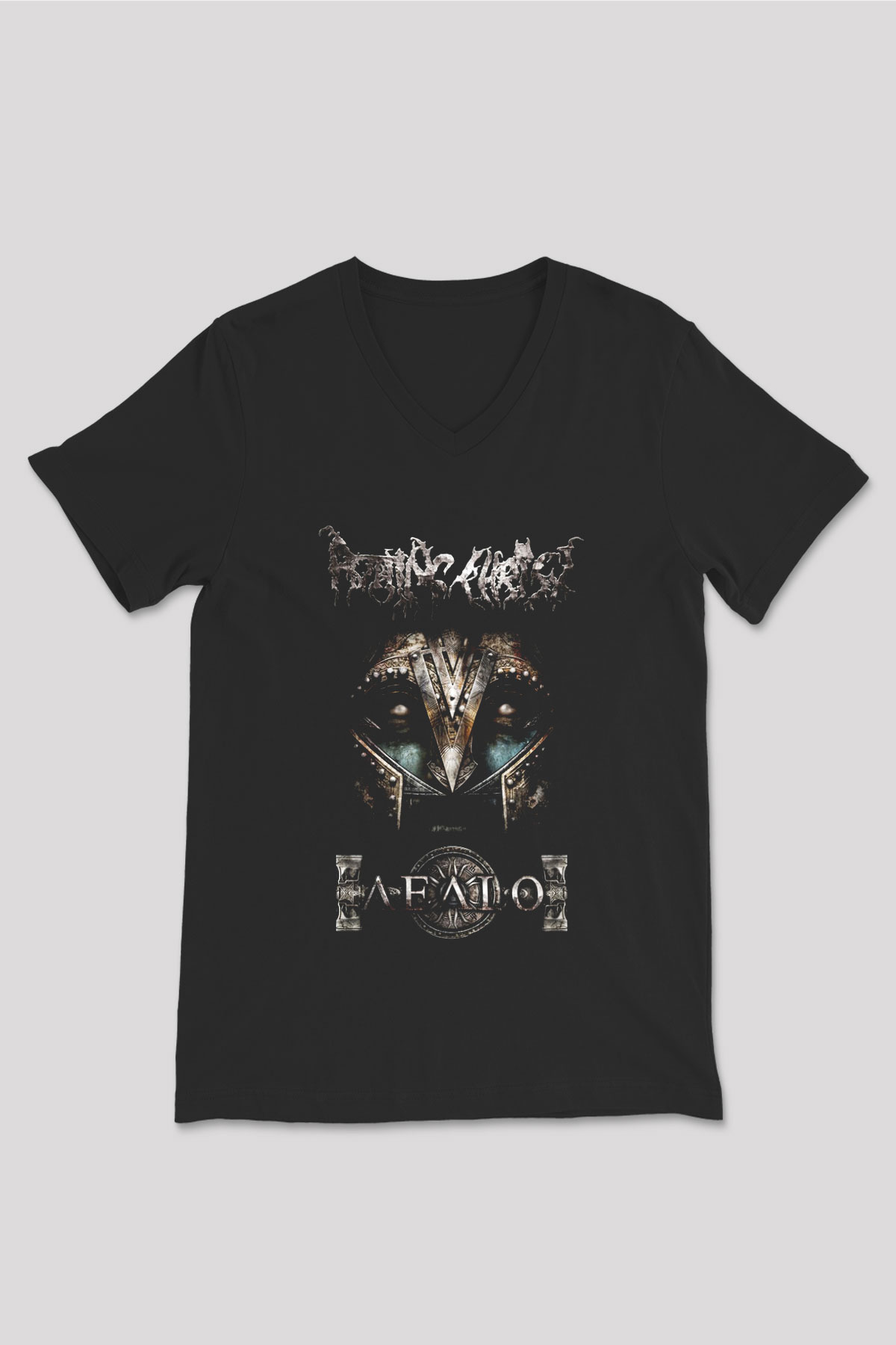 Rotting Christ Siyah Unisex V Yaka Tişört T-Shirt
