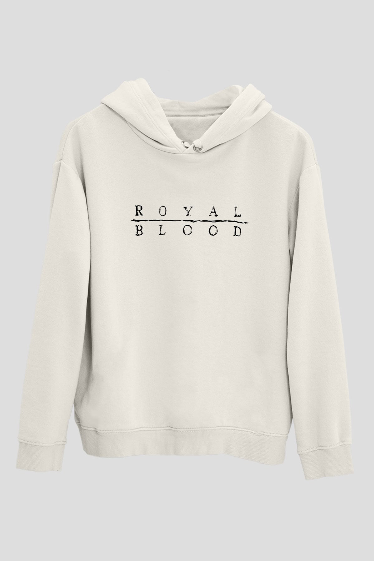 Royal Blood Beyaz Unisex Kapşonlu Sweatshirt