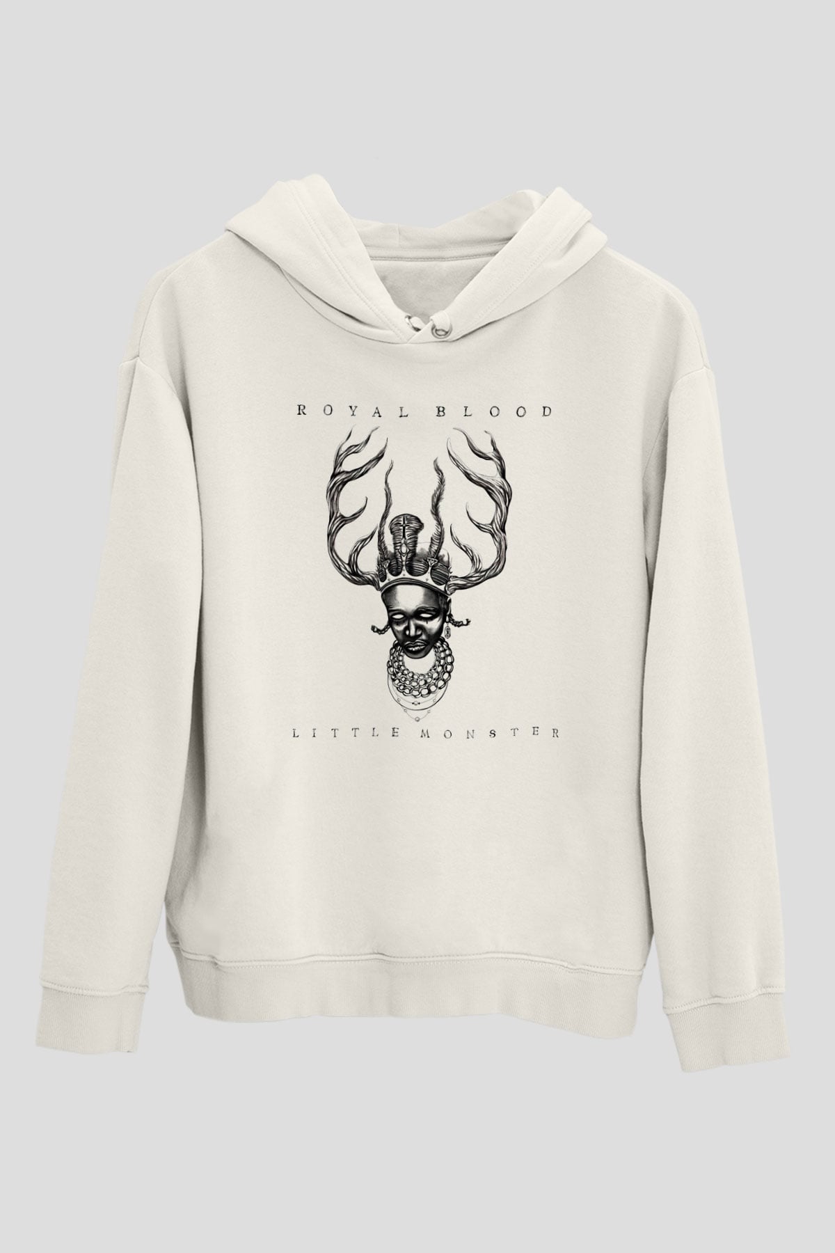 Royal Blood Beyaz Unisex Kapşonlu Sweatshirt