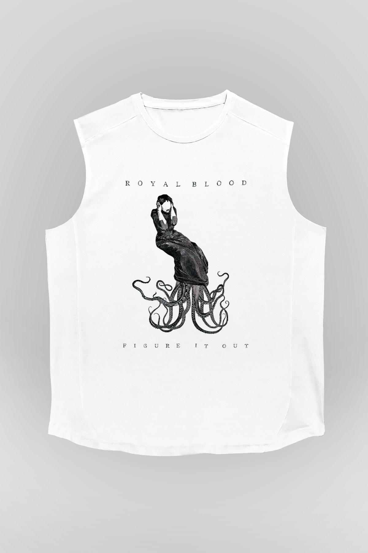 Royal Blood Beyaz Unisex Kolsuz Tişört
