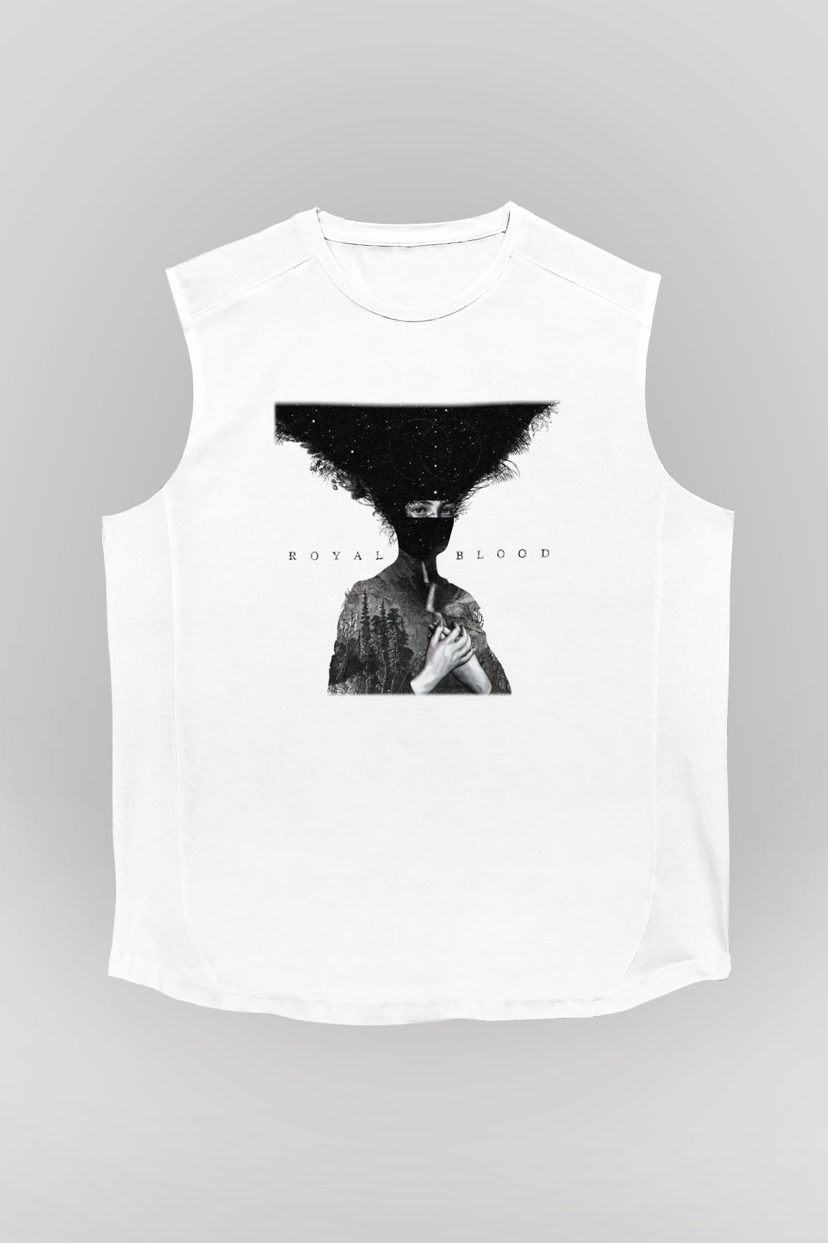 Royal Blood Beyaz Unisex Kolsuz Tişört