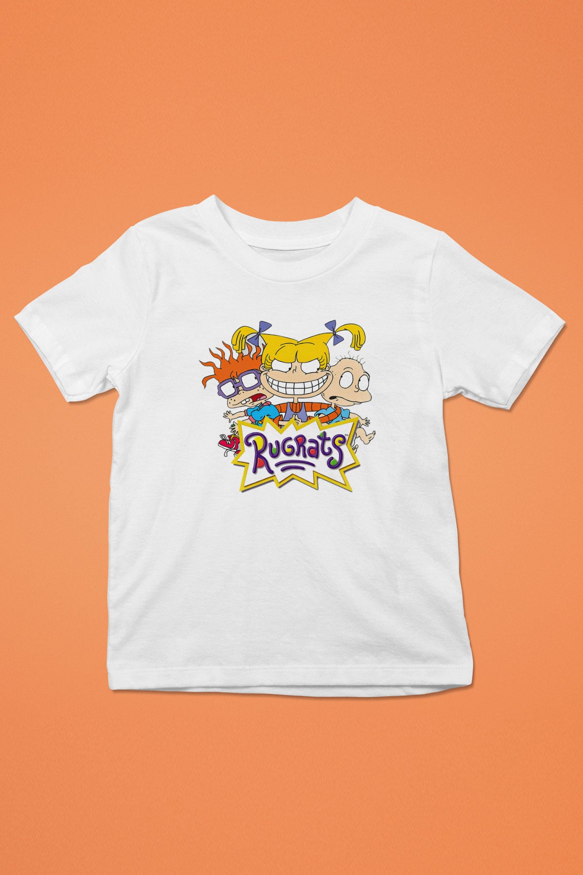Rugrats Baskılı Beyaz Unisex Çocuk Tişört