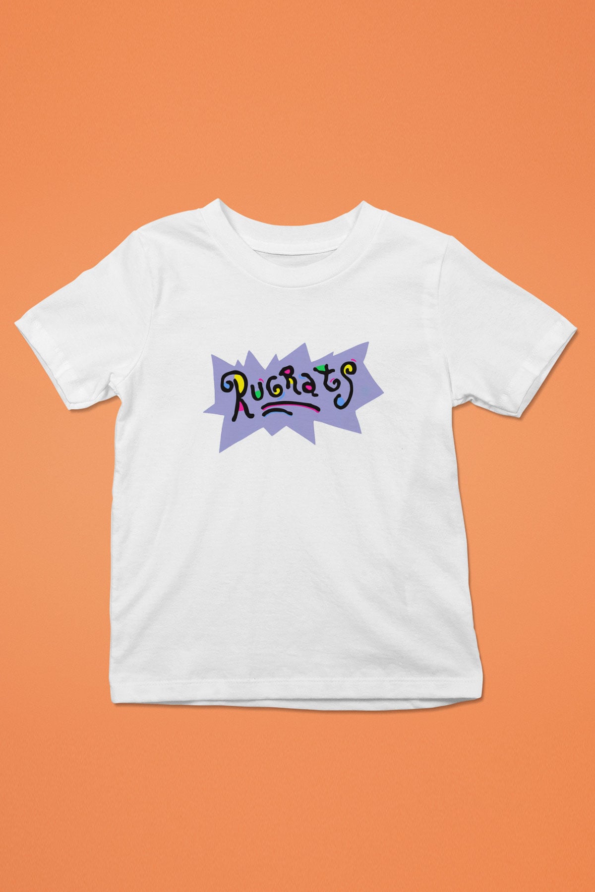 Rugrats Baskılı Beyaz Unisex Çocuk Tişört