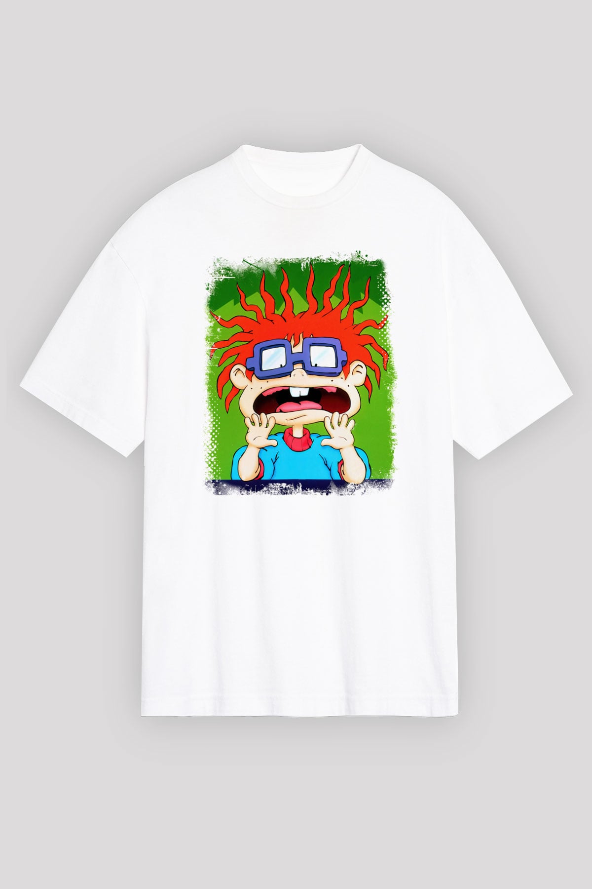 Rugrats Beyaz Unisex Oversize Tişört T-Shirt