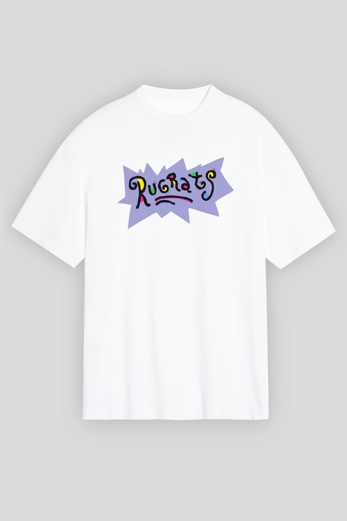 Rugrats Beyaz Unisex Oversize Tişört T-Shirt