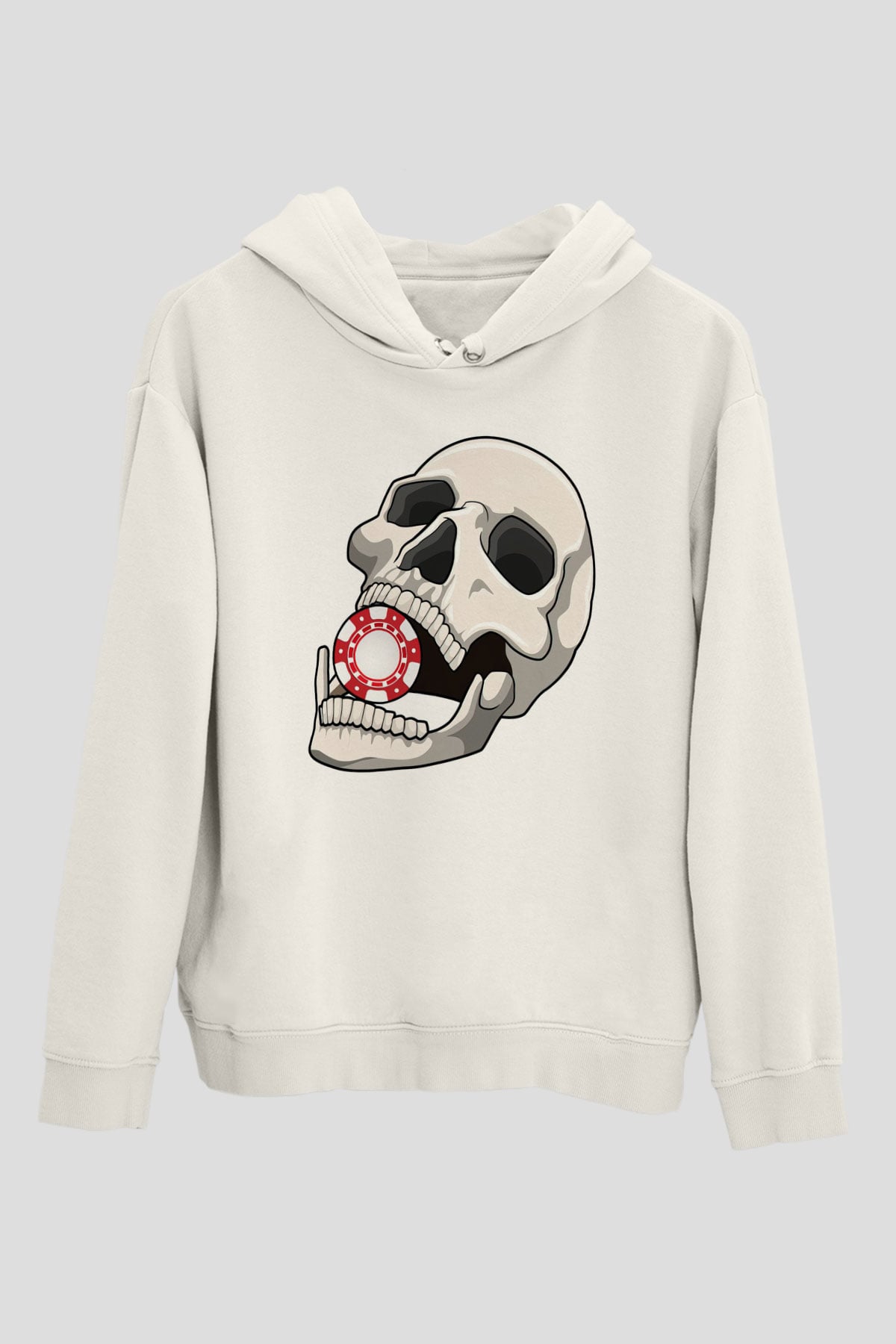 Rulet Kuru KafaBeyaz  Unisex Hoodie