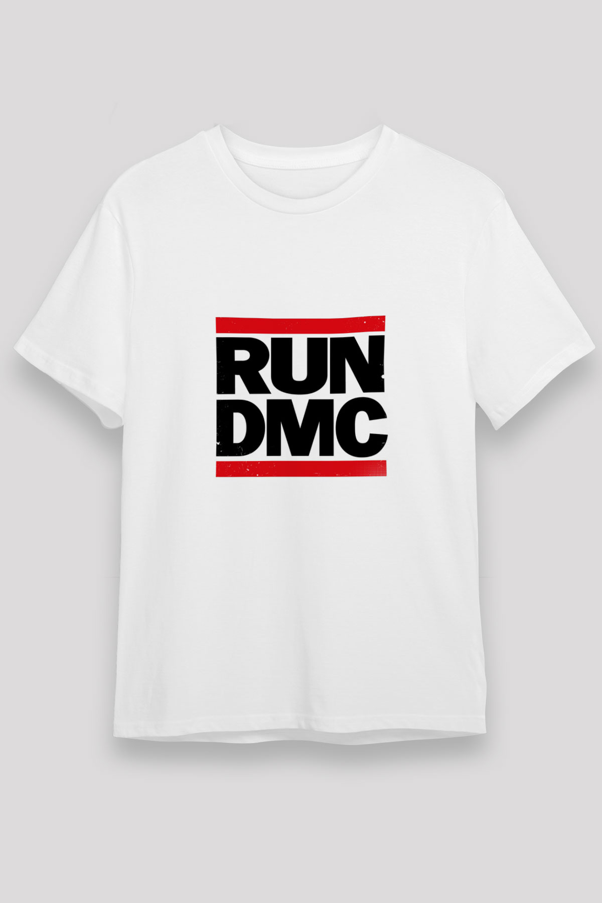 Run DMC Baskılı Unisex Beyaz Tişört