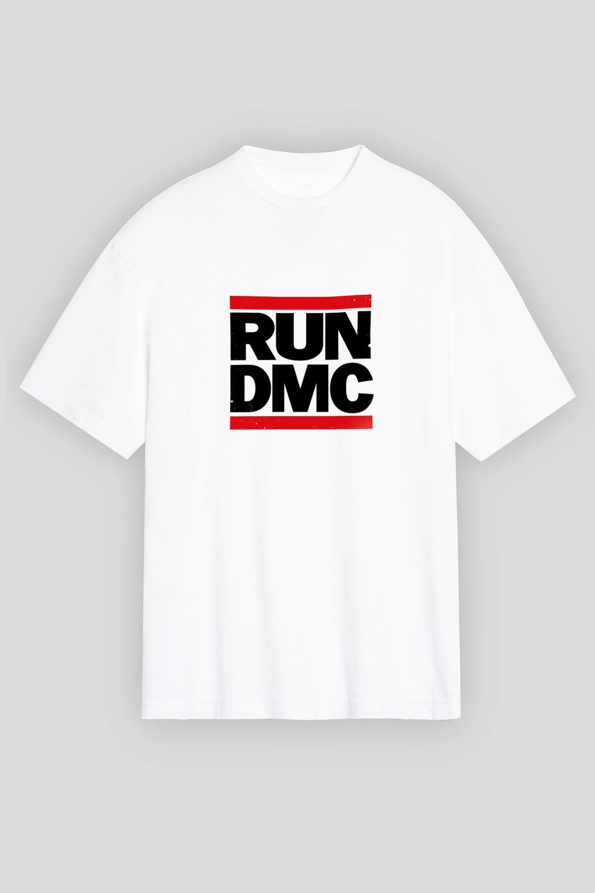 Run DMC Baskılı Unisex Beyaz Tişört