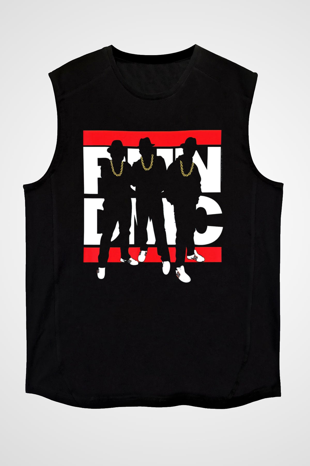 Run DMC Siyah Unisex Kolsuz Tişört
