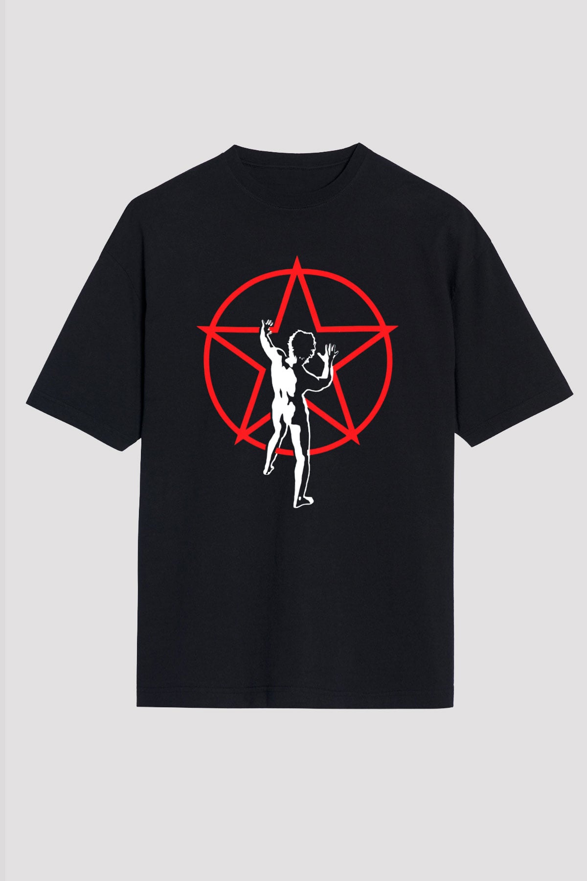 Rush Siyah Unisex Oversize Tişört T-Shirt