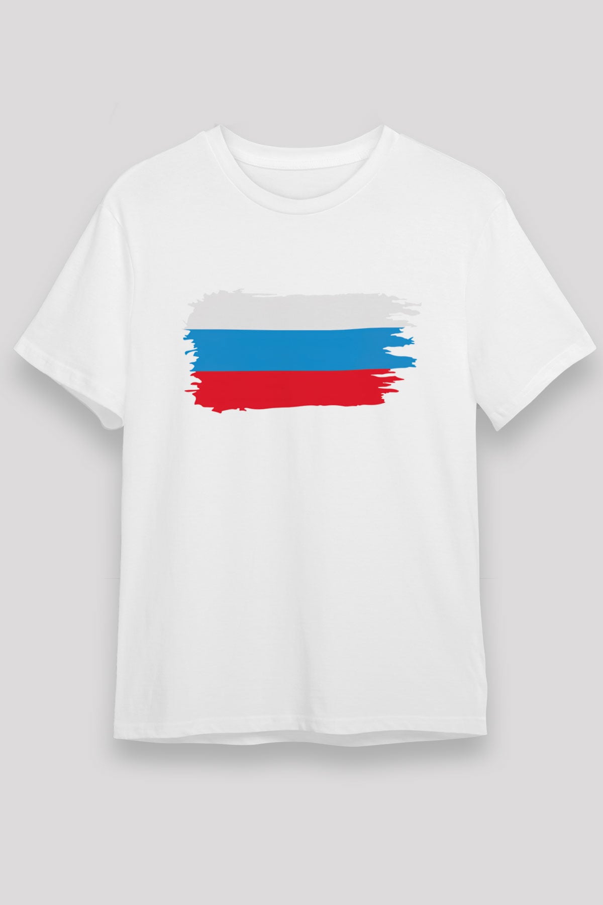 Rusya Beyaz Unisex Tişört T-Shirt - TişörtFabrikası