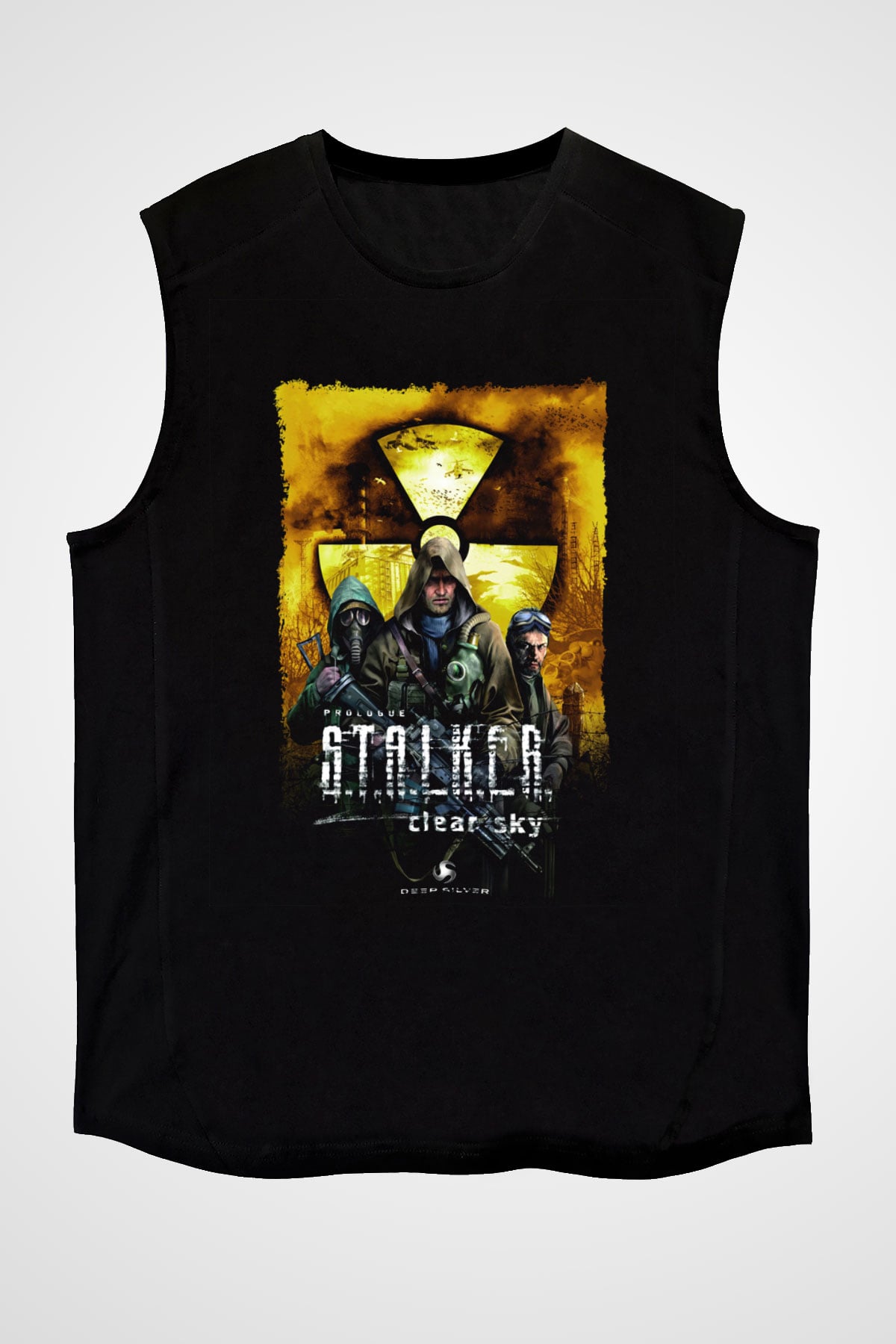 S.T.A.L.K.E.R. Siyah Unisex Kolsuz Tişört