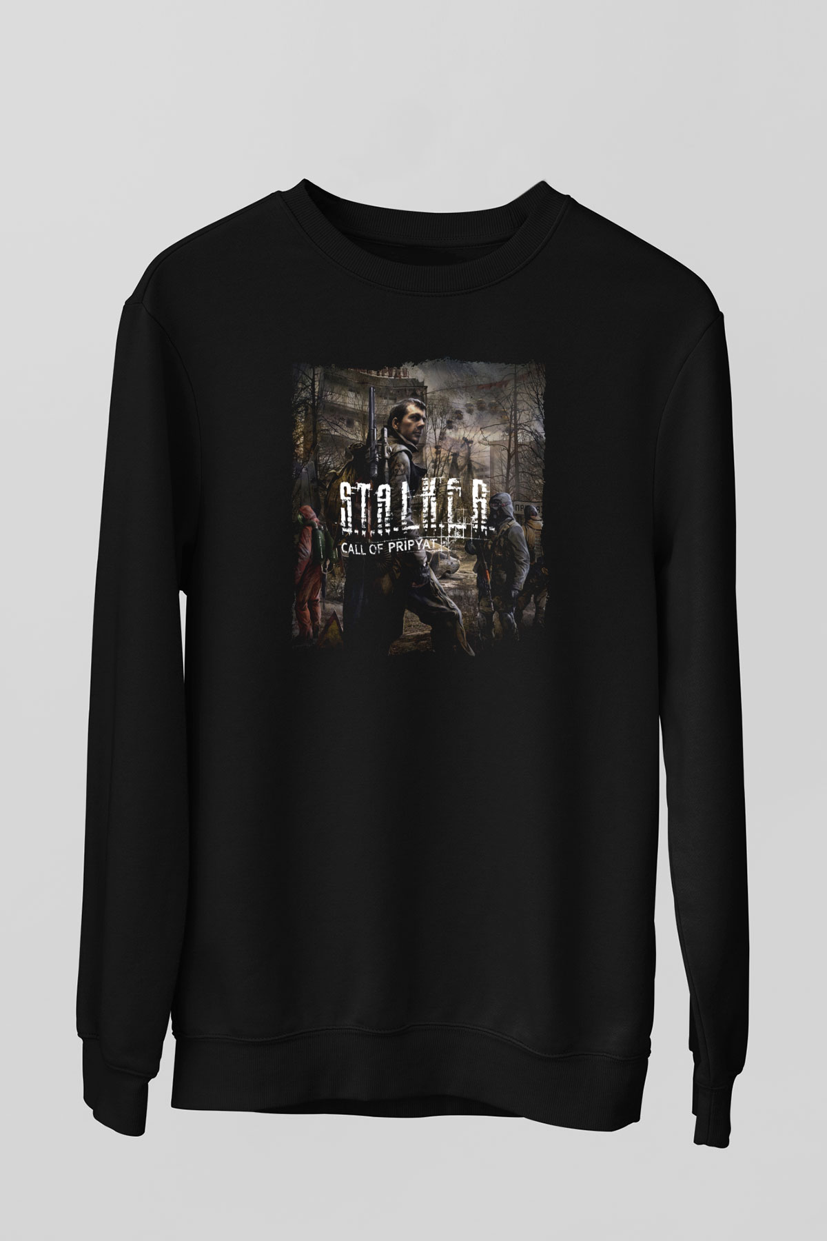 S.T.A.L.K.E.R. Siyah Unisex Sweatshirt