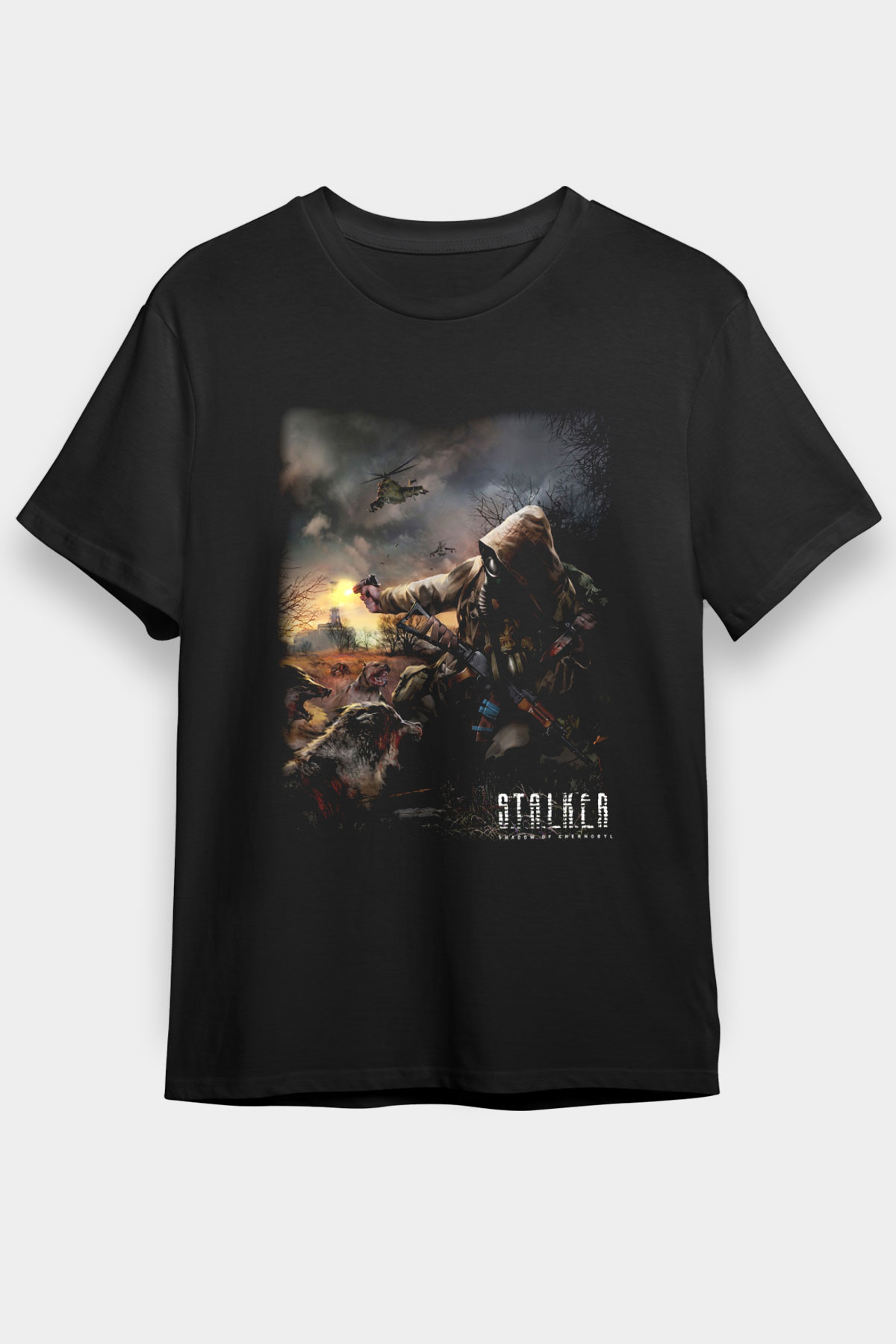 S.T.A.L.K.E.R. Siyah Unisex Tişört T-Shirt